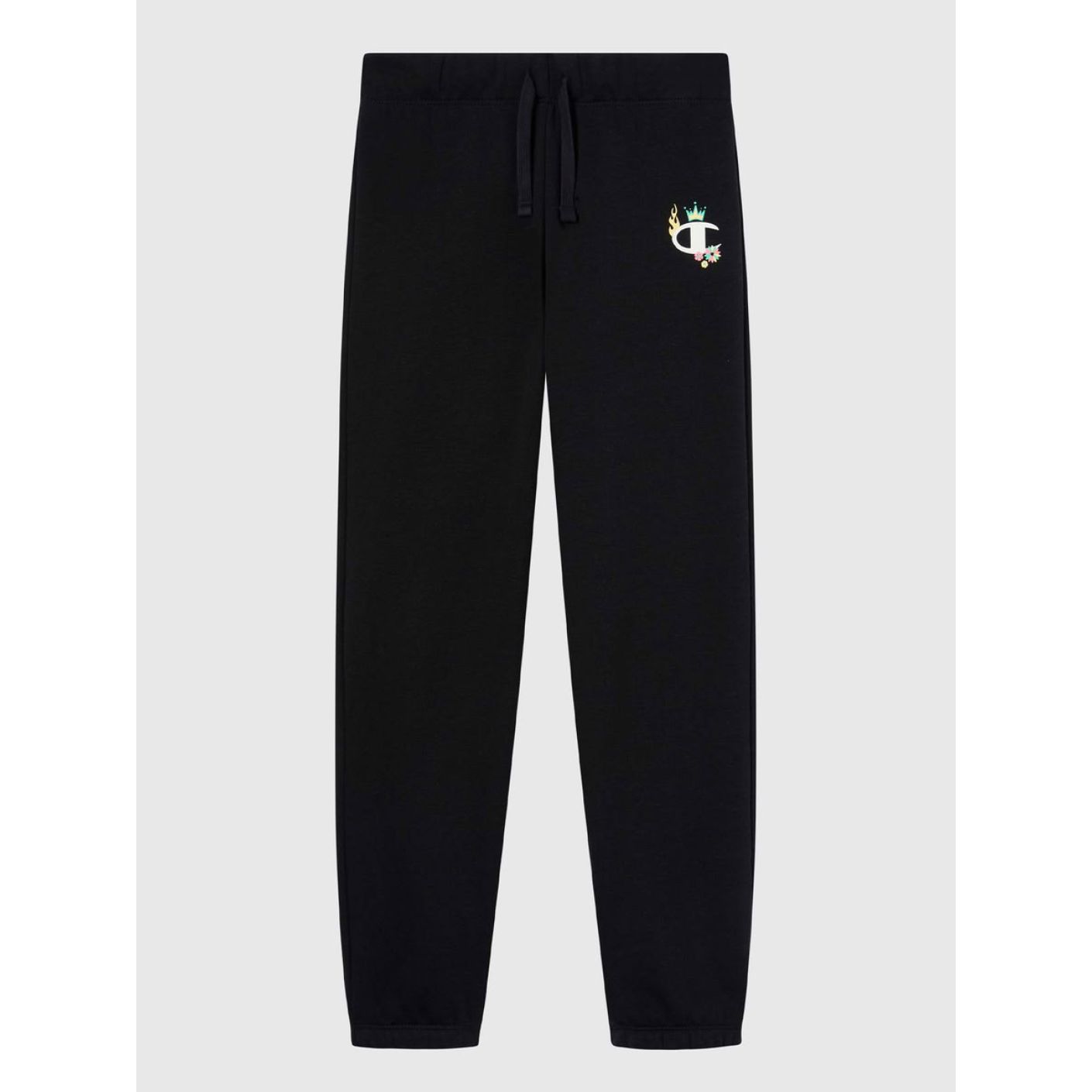 Champion Pantalone Elastic Cuff Nero da Bambina