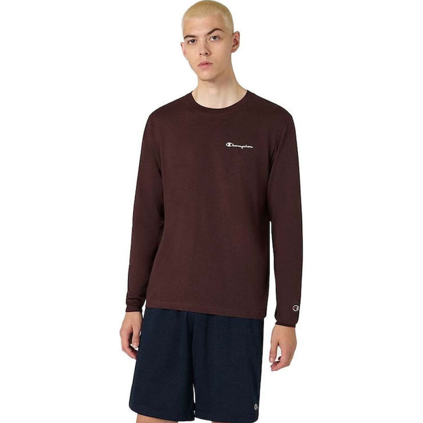 Champion T-Shirt manica lunga Icons Marrone da Uomo