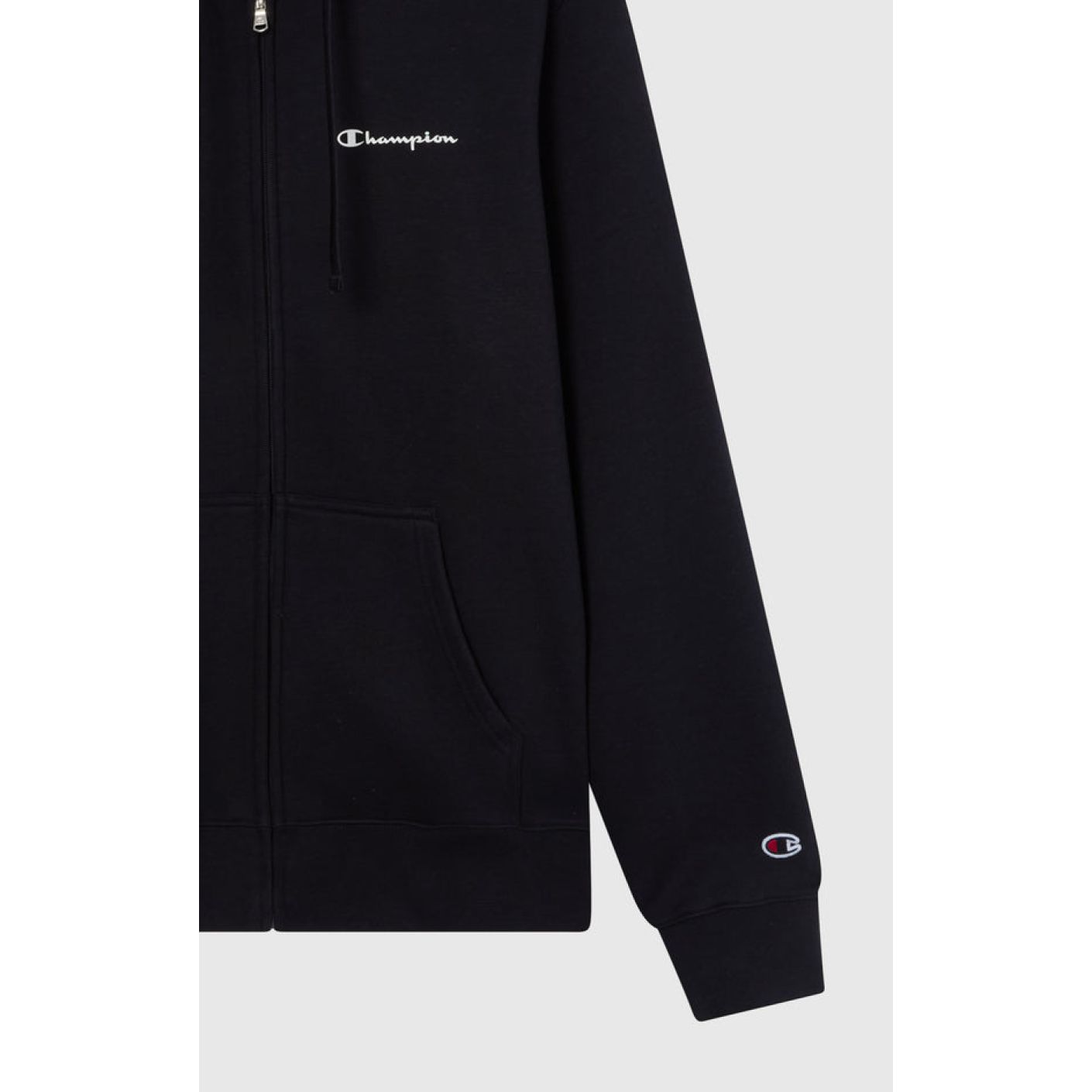 Champion Full Zip Hoodie Tracksuit Black for Men