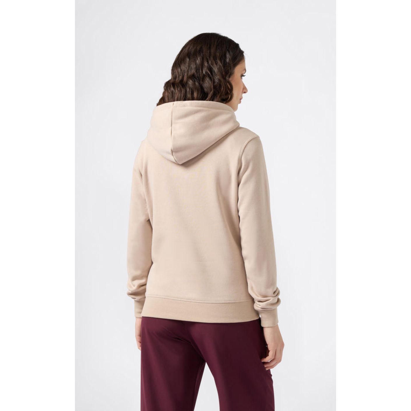 Champion Felpa con cappuccio logo grande ricamato Khaki da Donna
