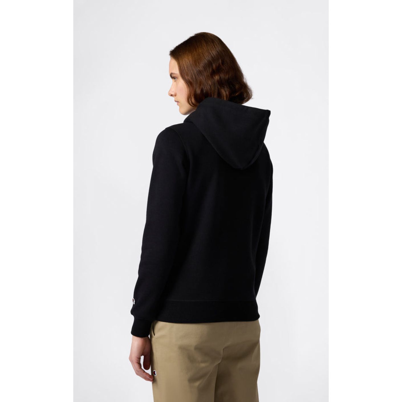 Champion Hoodie with large embroidered logo Black for Women