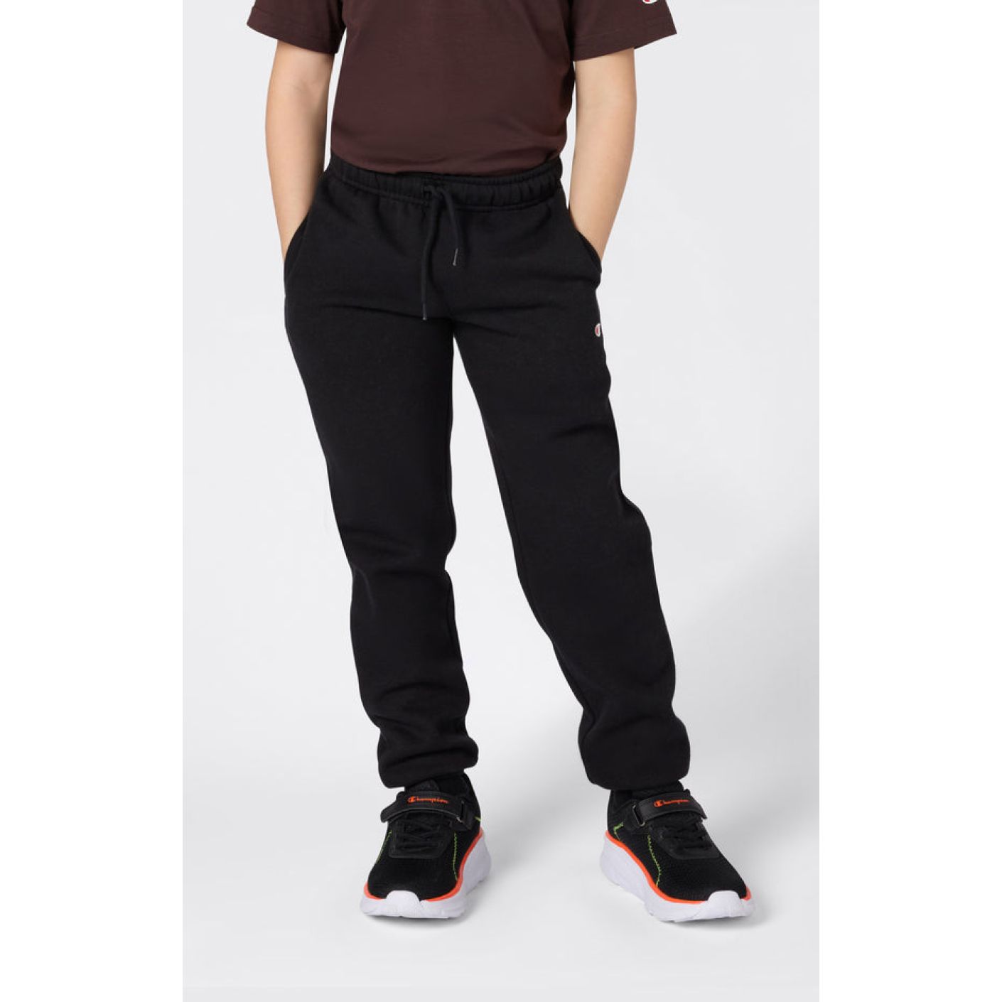 Champion Pantalone con polsini a costine Neri da Bambino