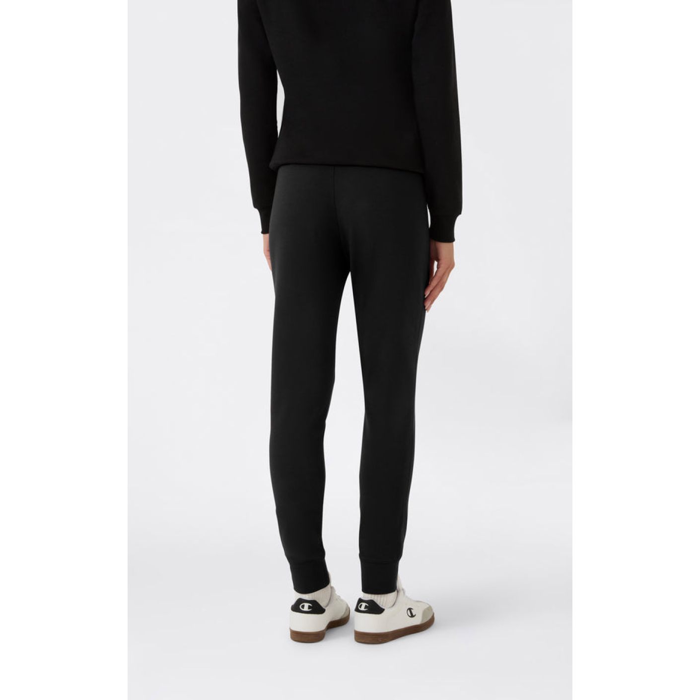 Champion Jogger elastisch mit geripptem Saum innen gefüttert Schwarz für Damen