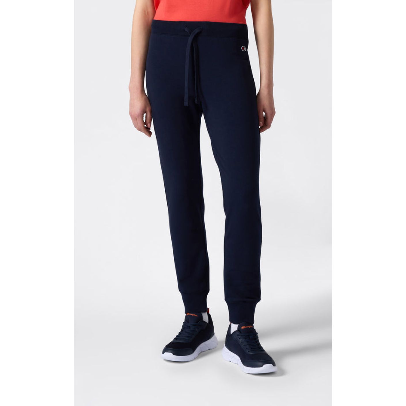 Champion Jogger elasticizzati con fondo a costine interno felpato Blu Navy da Donna