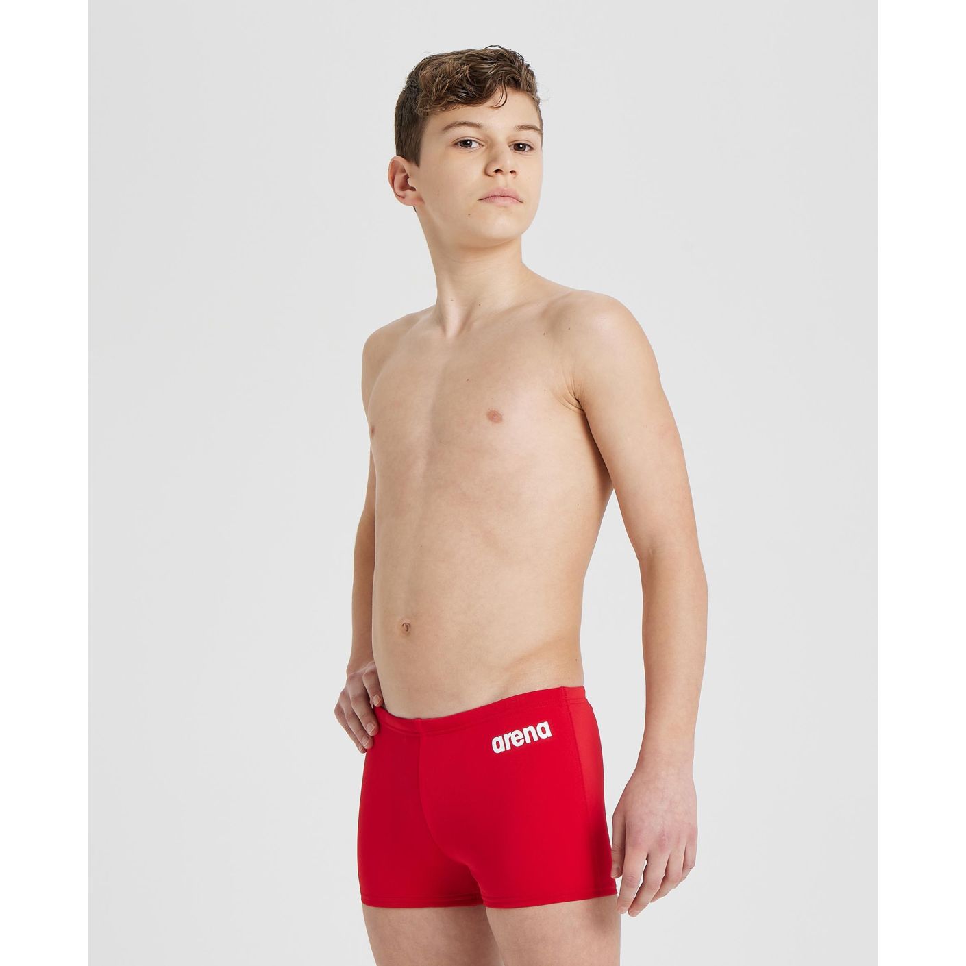 Arena Short Team Solid Red/White for Boys