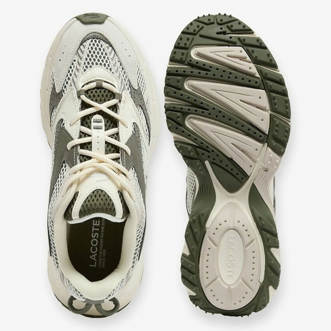 Lacoste L003 Neo Off White/Khaki da Uomo
