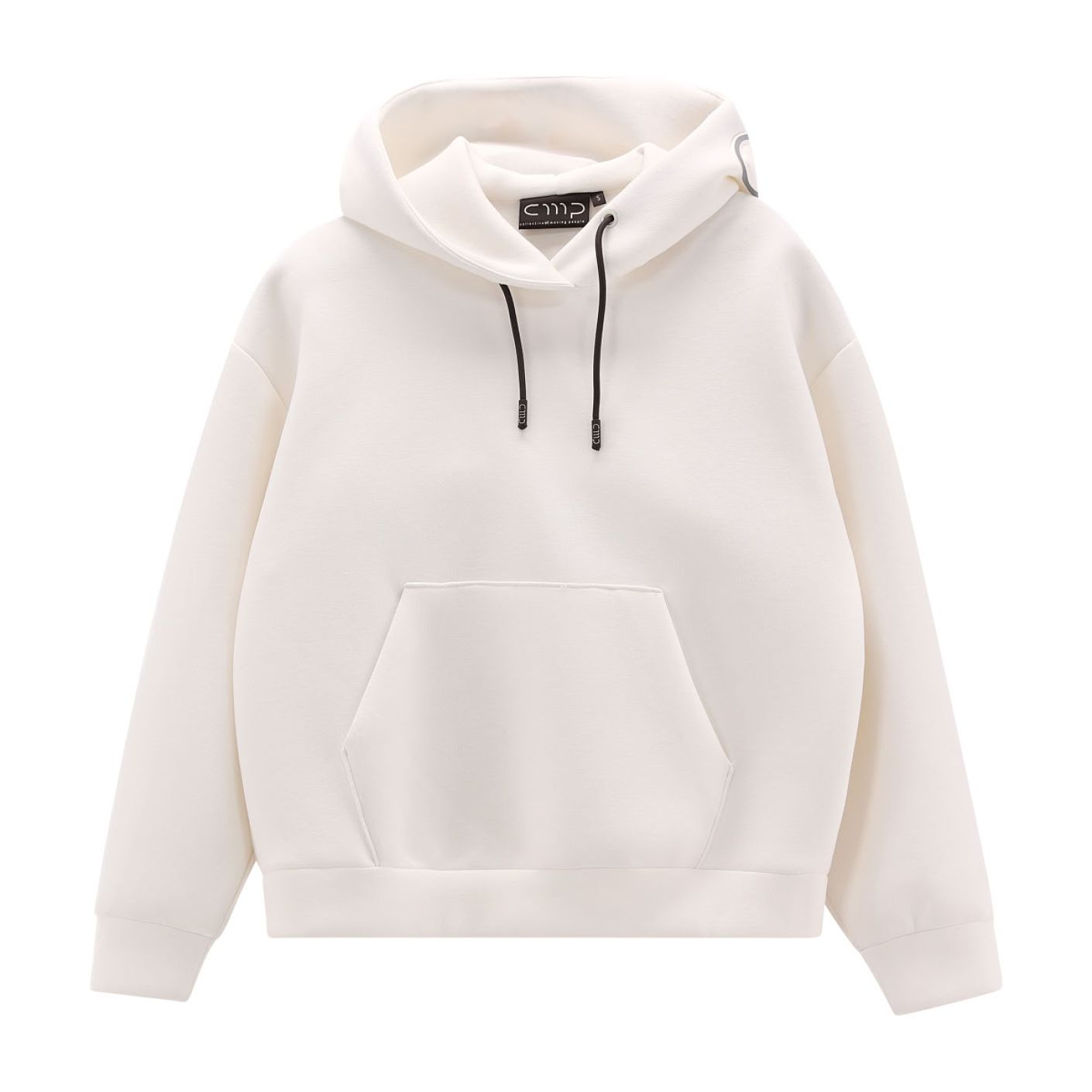CMP Felpa con cappuccio Logato Ivory da Donna