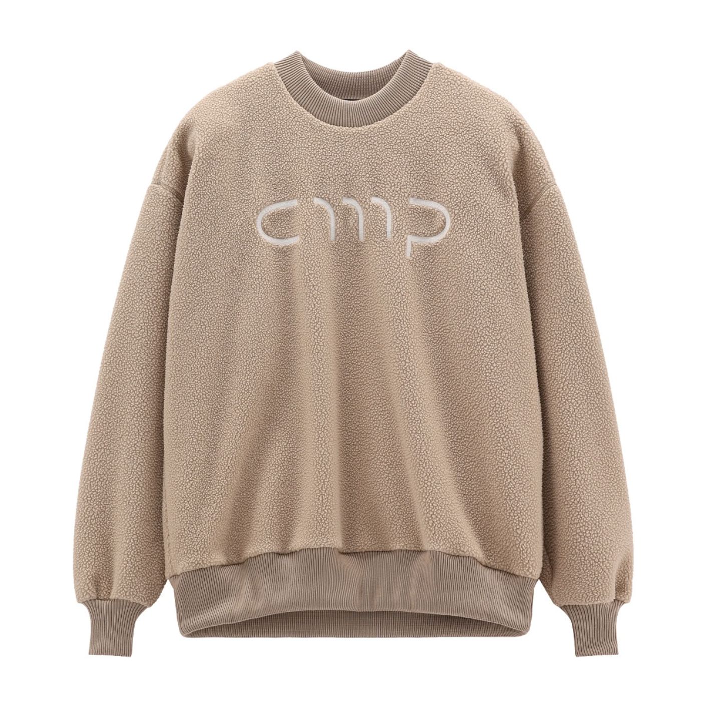 CMP Felpa girocollo in tinta unita Sand da Uomo 