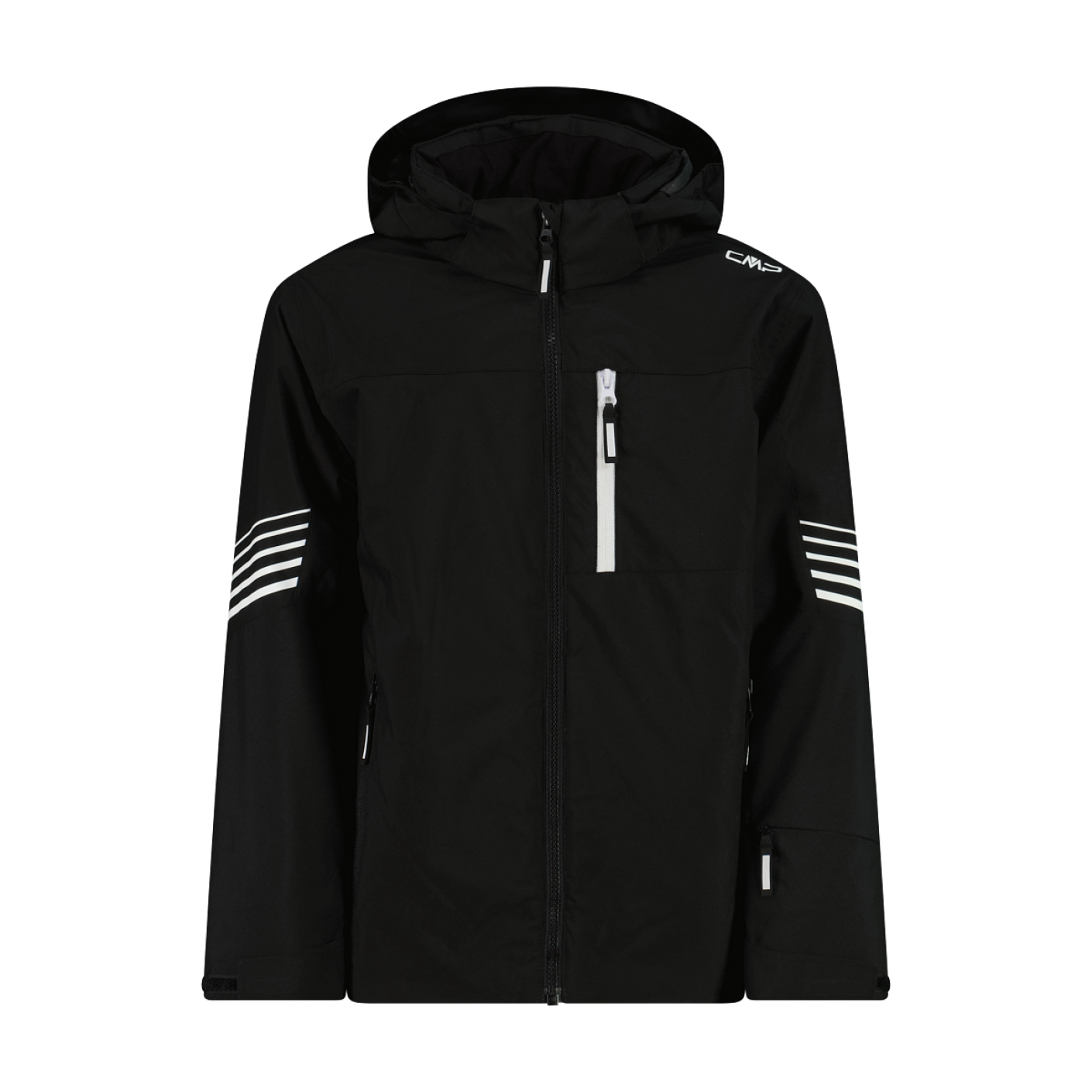 CMP Ski Jacket with Removable Hood Black for Kids
