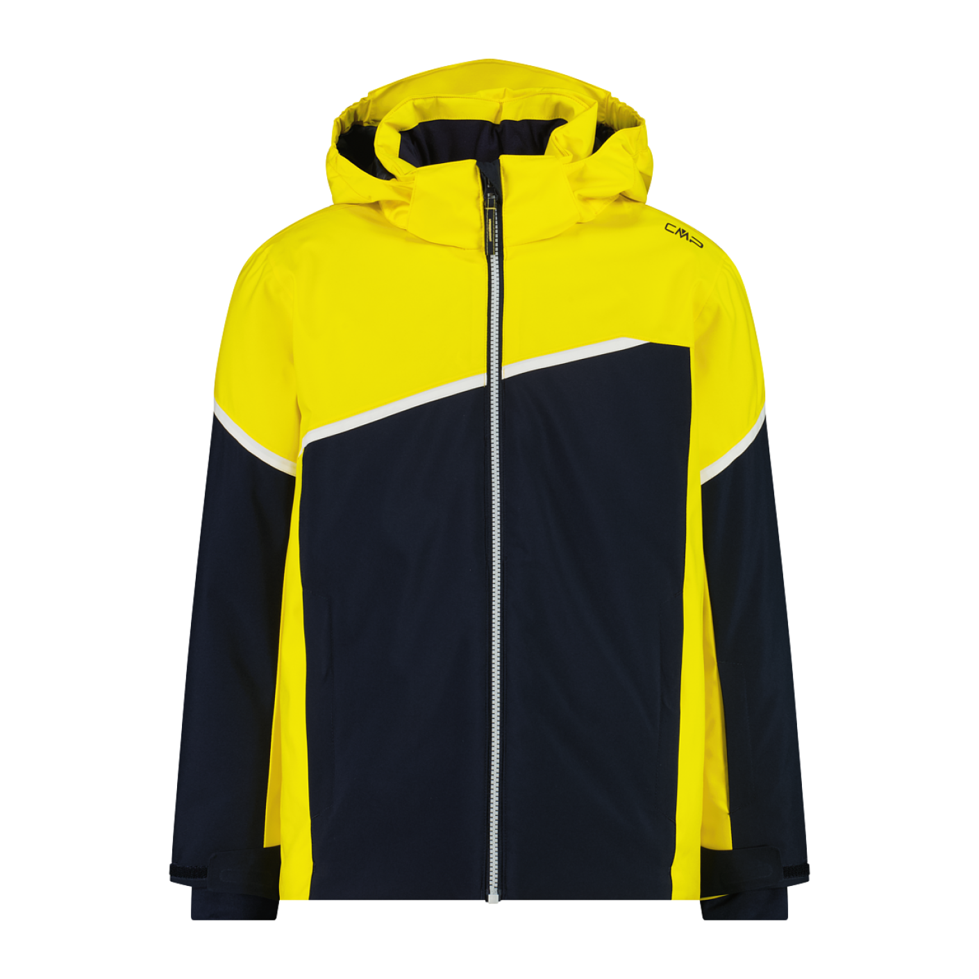CMP Ski Jacket in Dark Blue/Yellow for Kids