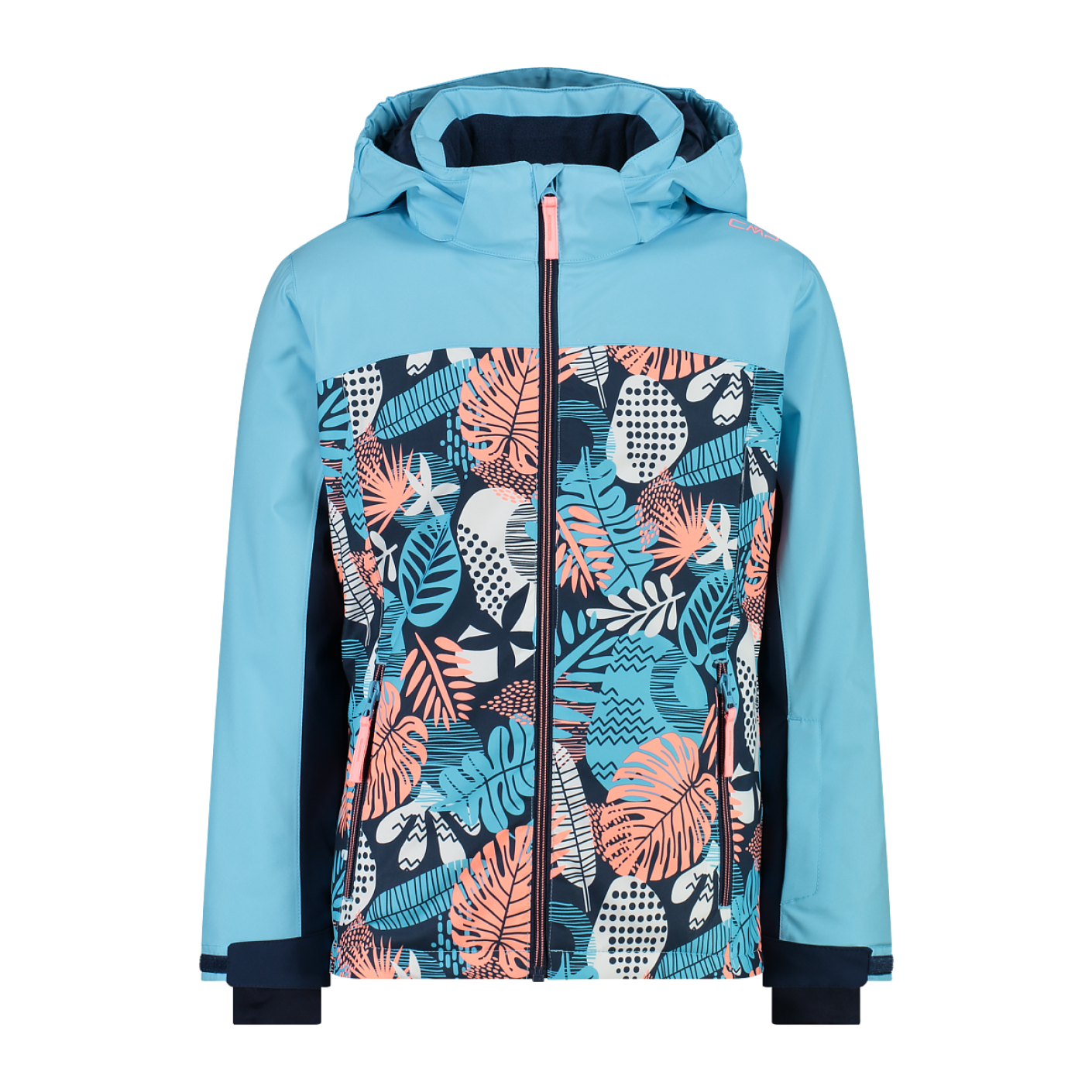 CMP Skijacke mit abnehmbarem Kapuze Topazio/Blue Ink für Mädchen