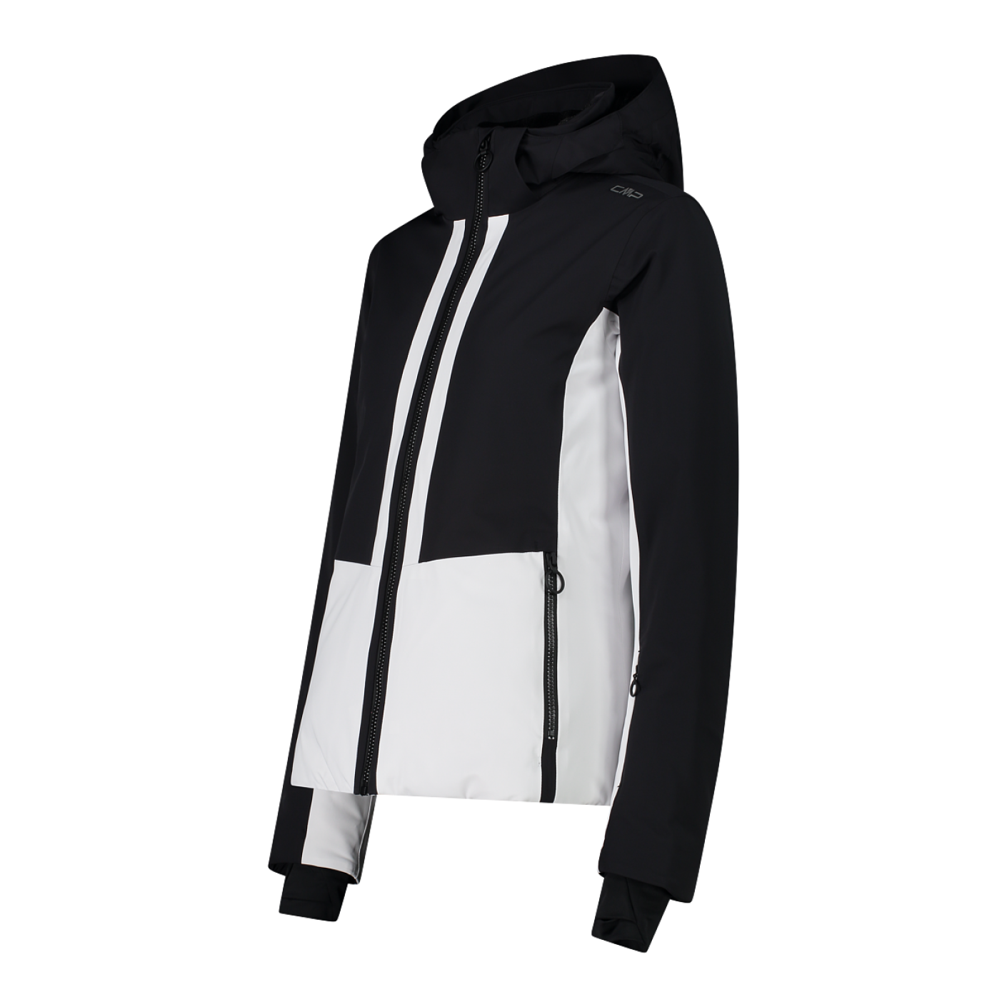 CMP Giacca in French Twill con cappuccio staccabile Nera da Donna