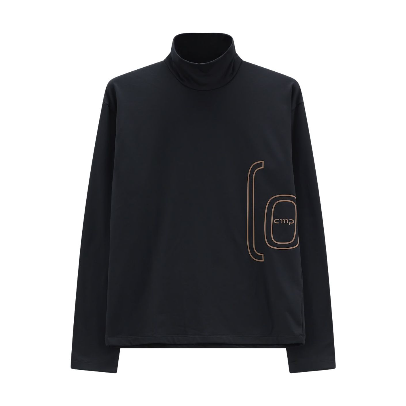 CMP Lupetto con Maxi Logo Nero da Uomo