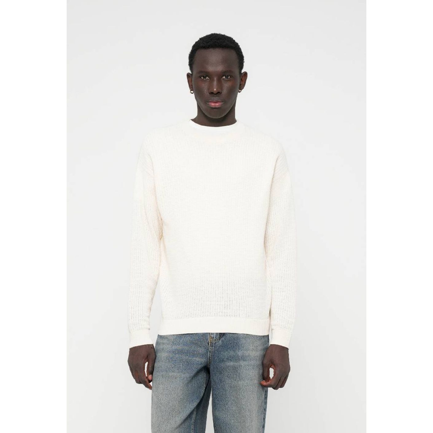 Jack & Jones Jorgreene Crew Neckstructure Sea White