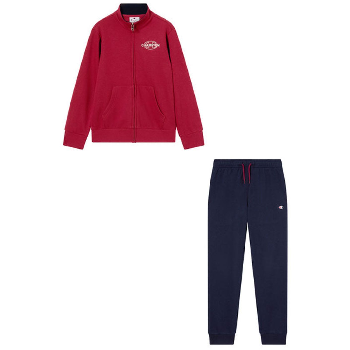 Champion Tuta Full Zip Junior Rossa