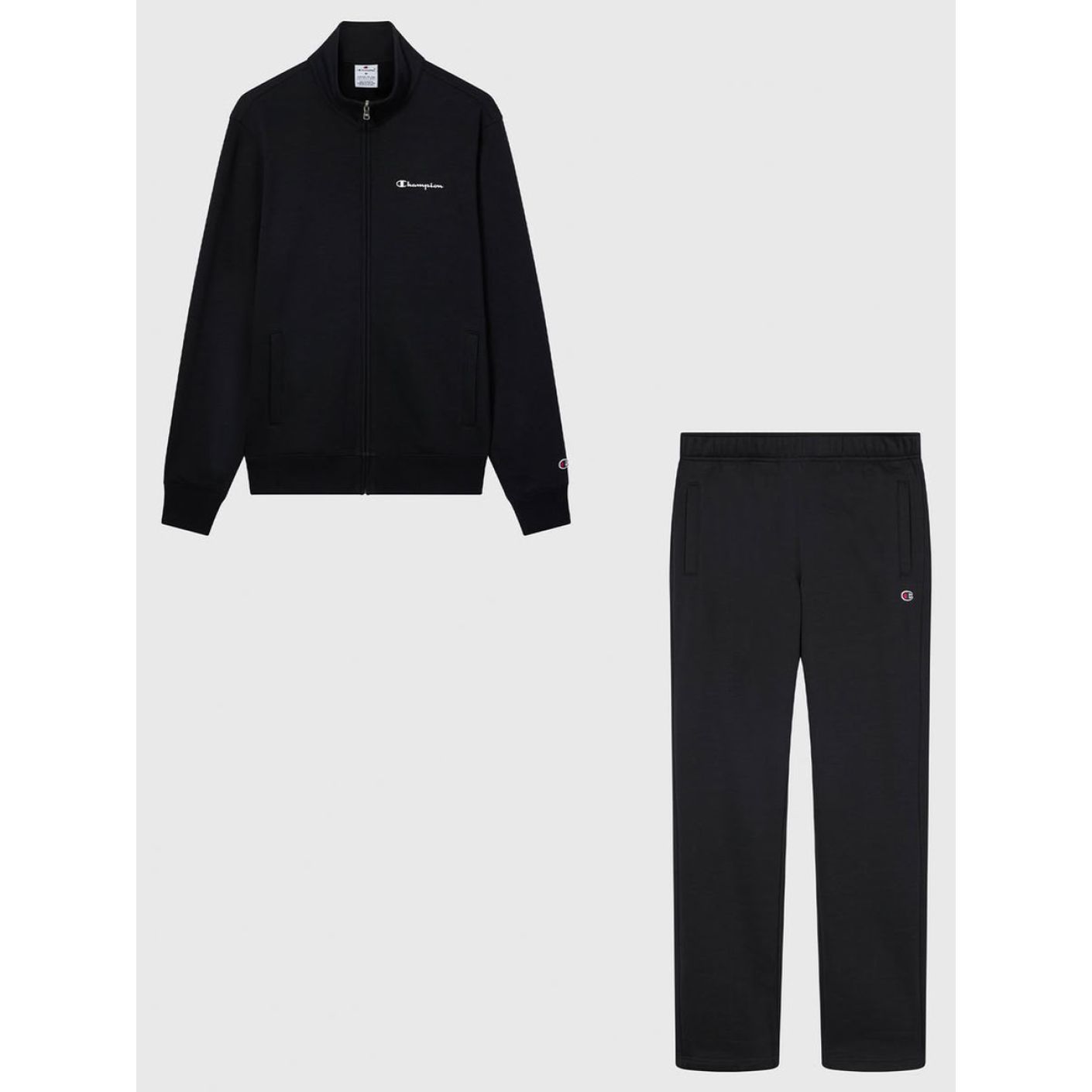 Champion Tuta Full Zip Black da Uomo