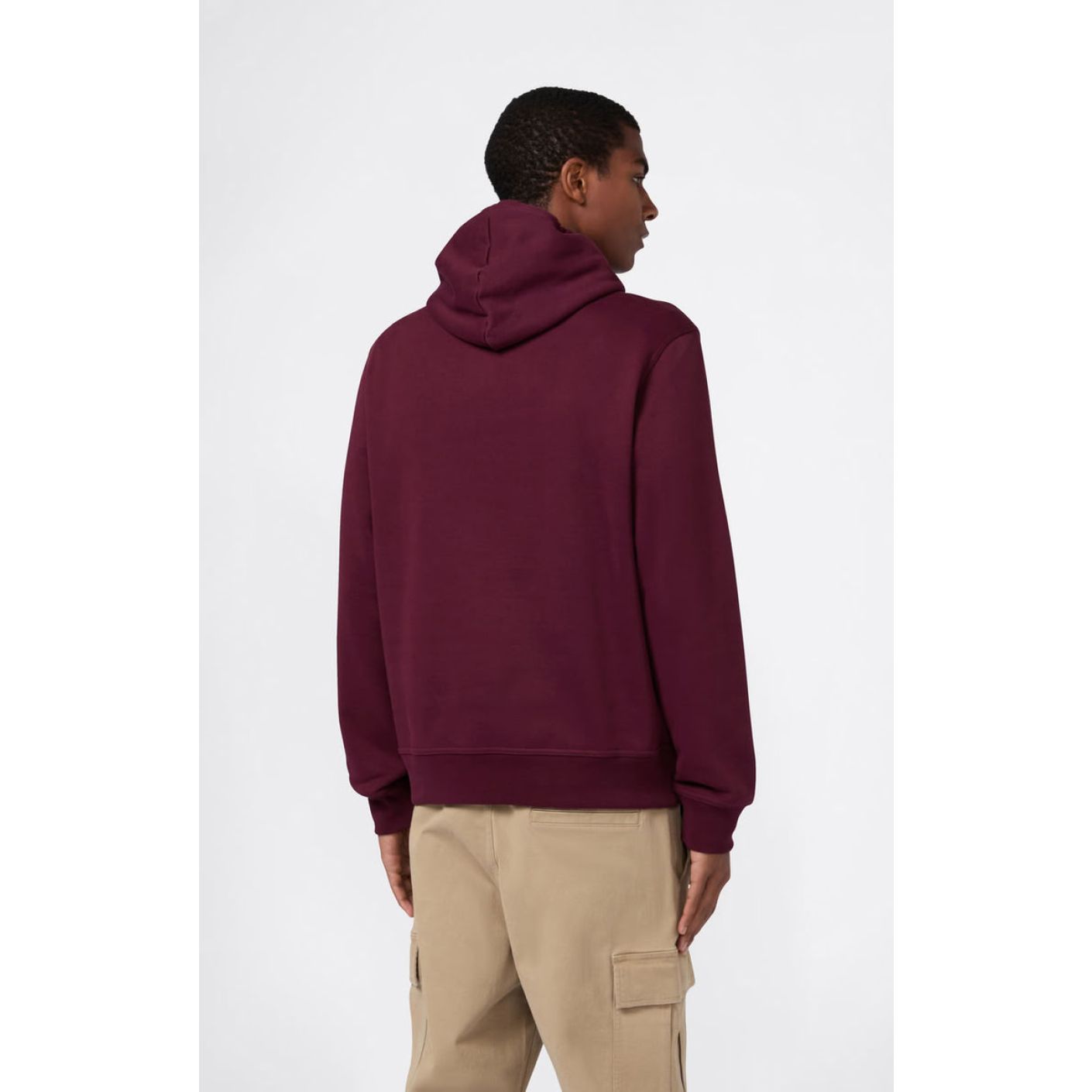 Champion Hoodie with Large Embroidered Logo Bordeaux for Men