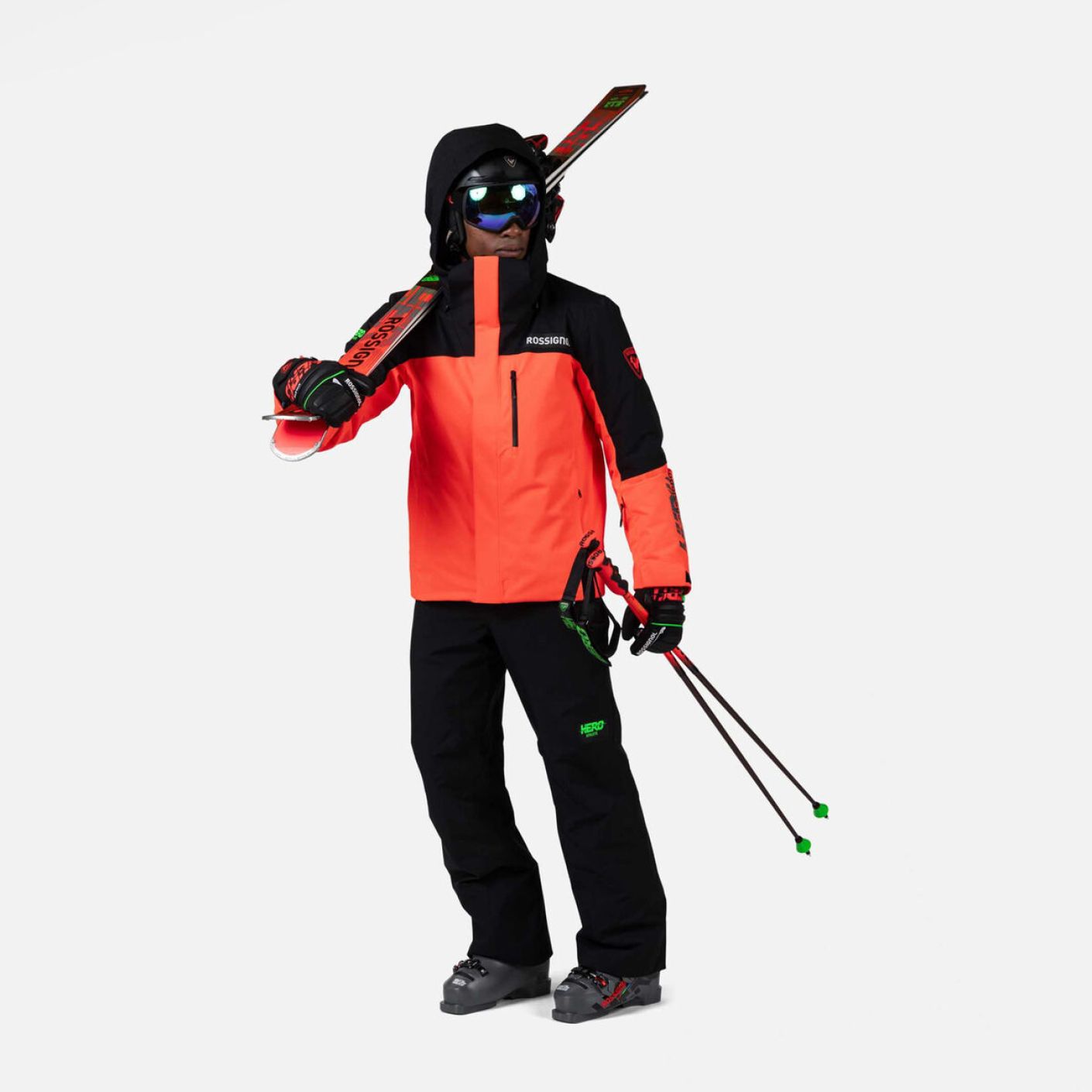 Rossignol Insulated Ski Pants Hero Blackside Black