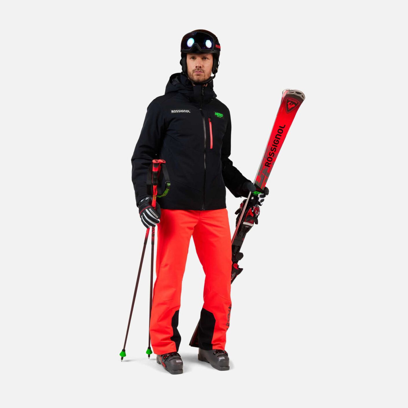 Rossignol Giacca da Sci Imbottita Hero Blackside Uomo Nera
