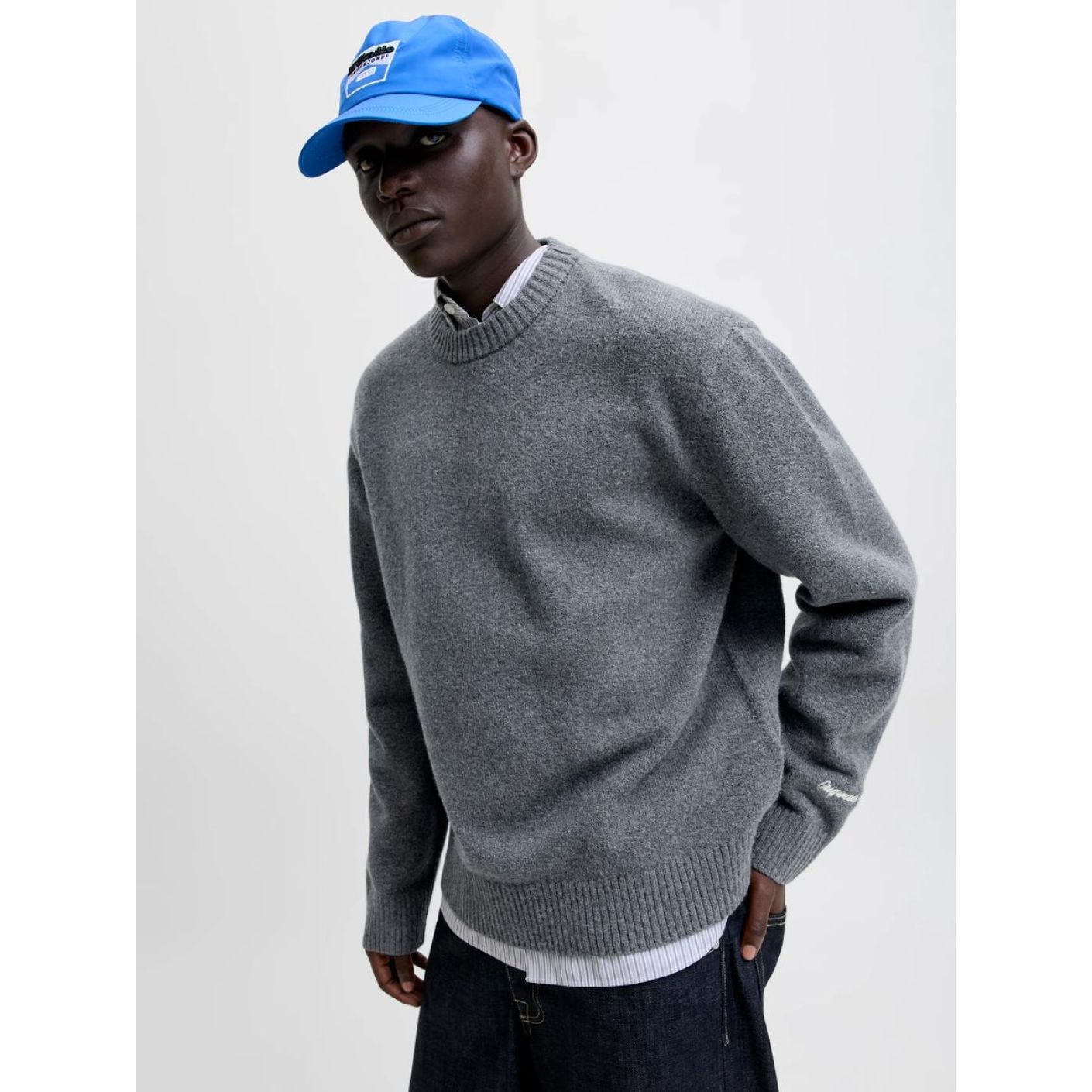 Jack & Jones Pullover Jornorrebro Dunkelgrau Melange für Herren