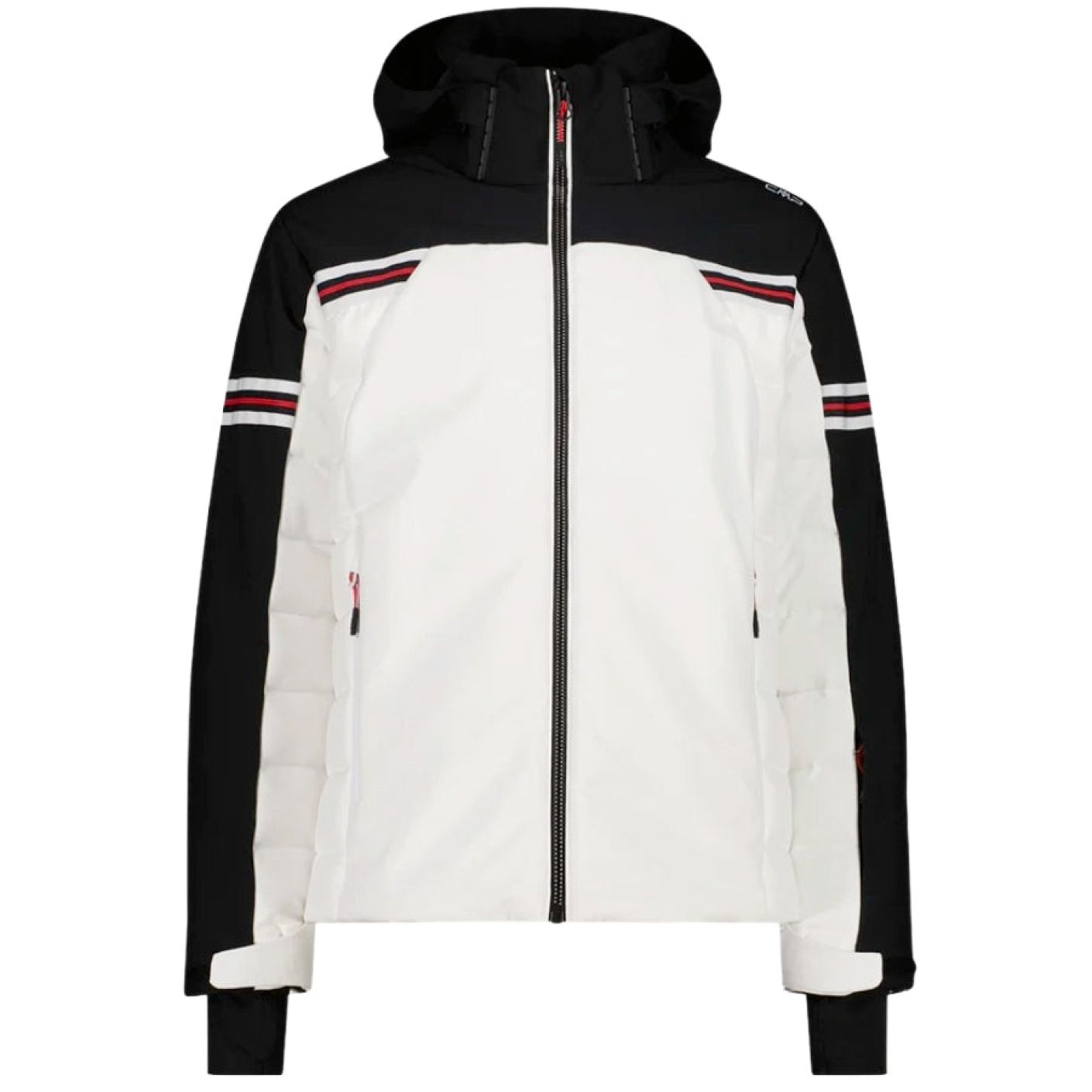 CMP Ski Jacket in 4 Way Stretch Fabric White for Men