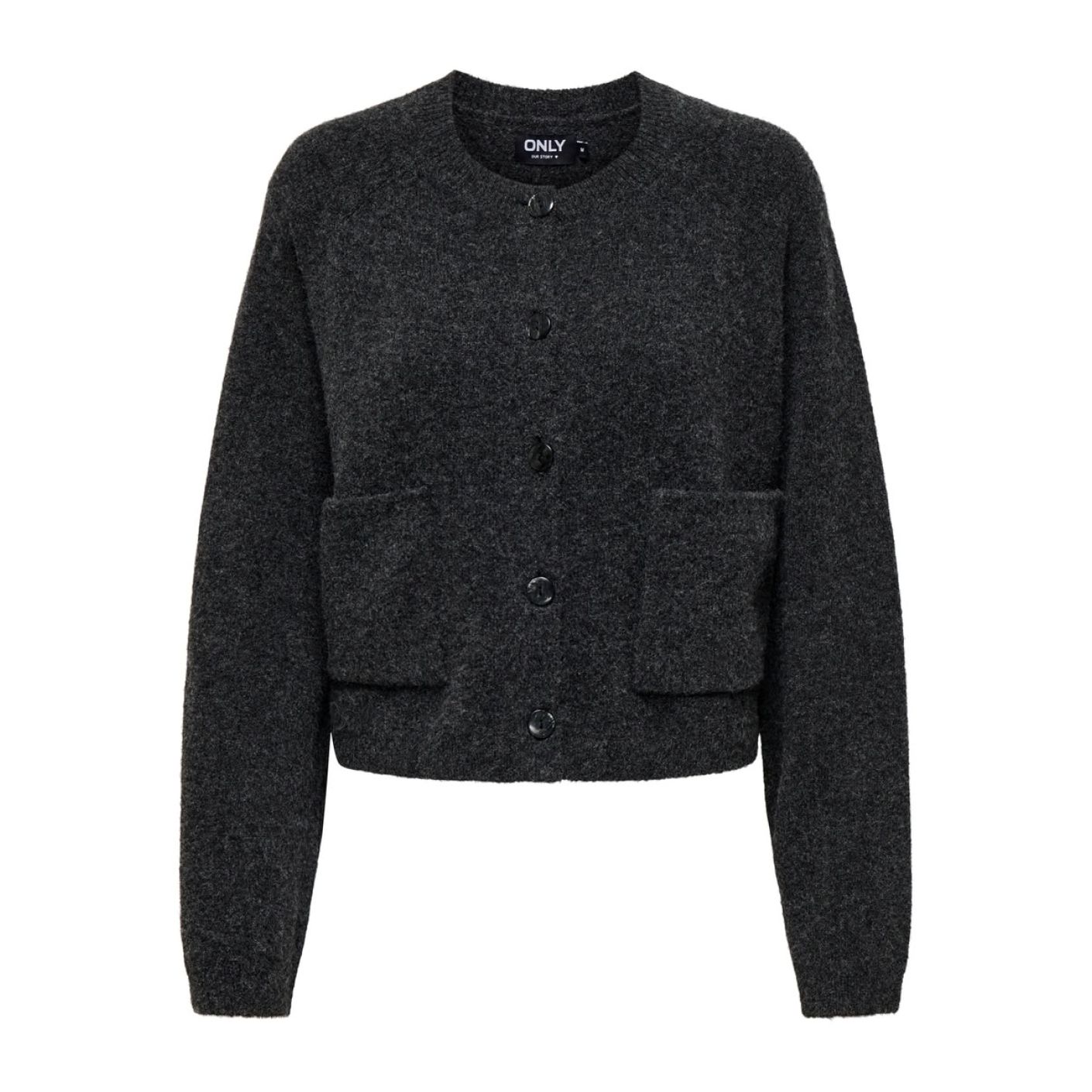 Only Cardigan Onlpiemonte Dark Grey Melange da Donna