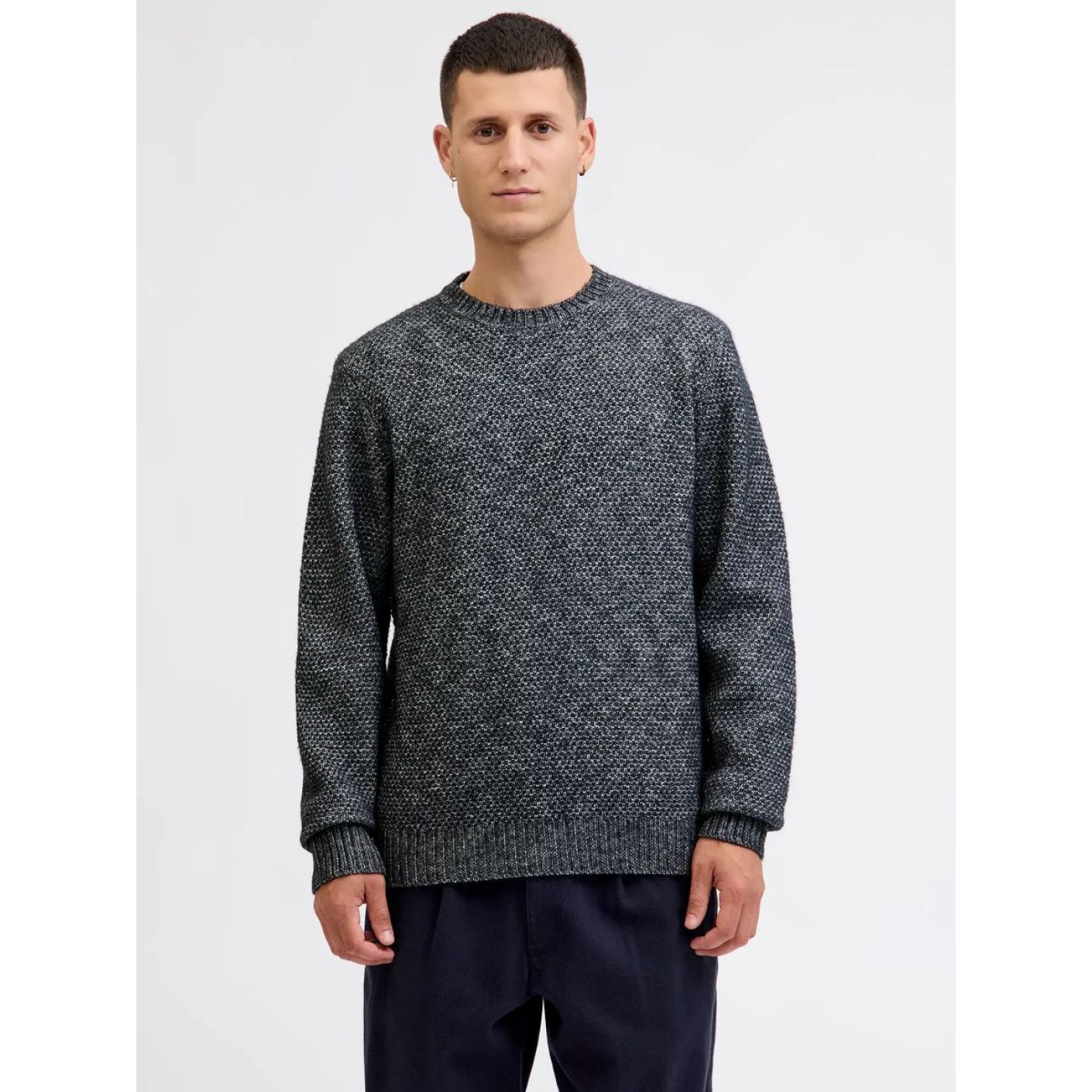 Jack & Jones Crew Neck Sweater Jprblawilson Night Sky Melange for Men