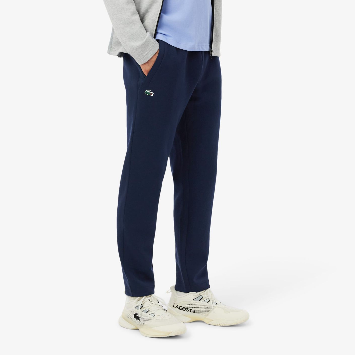 Lacoste Breathable Navy Blue Sports Pants for Men