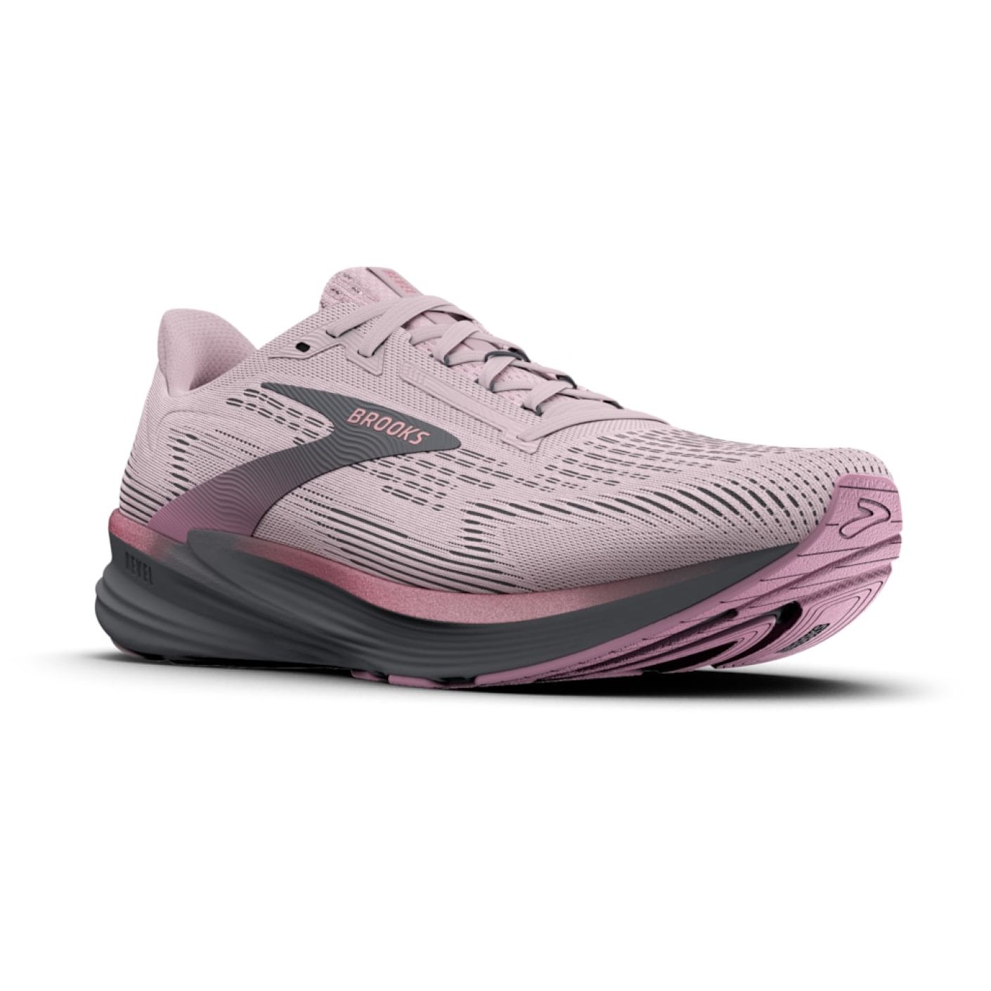 Brooks Revel 8 Mauve/Ebony/Pink