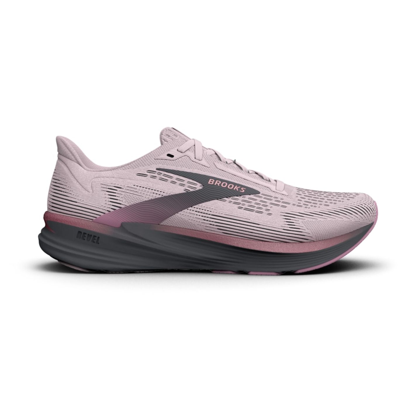 Brooks Revel 8 Mauve/Ebony/Pink
