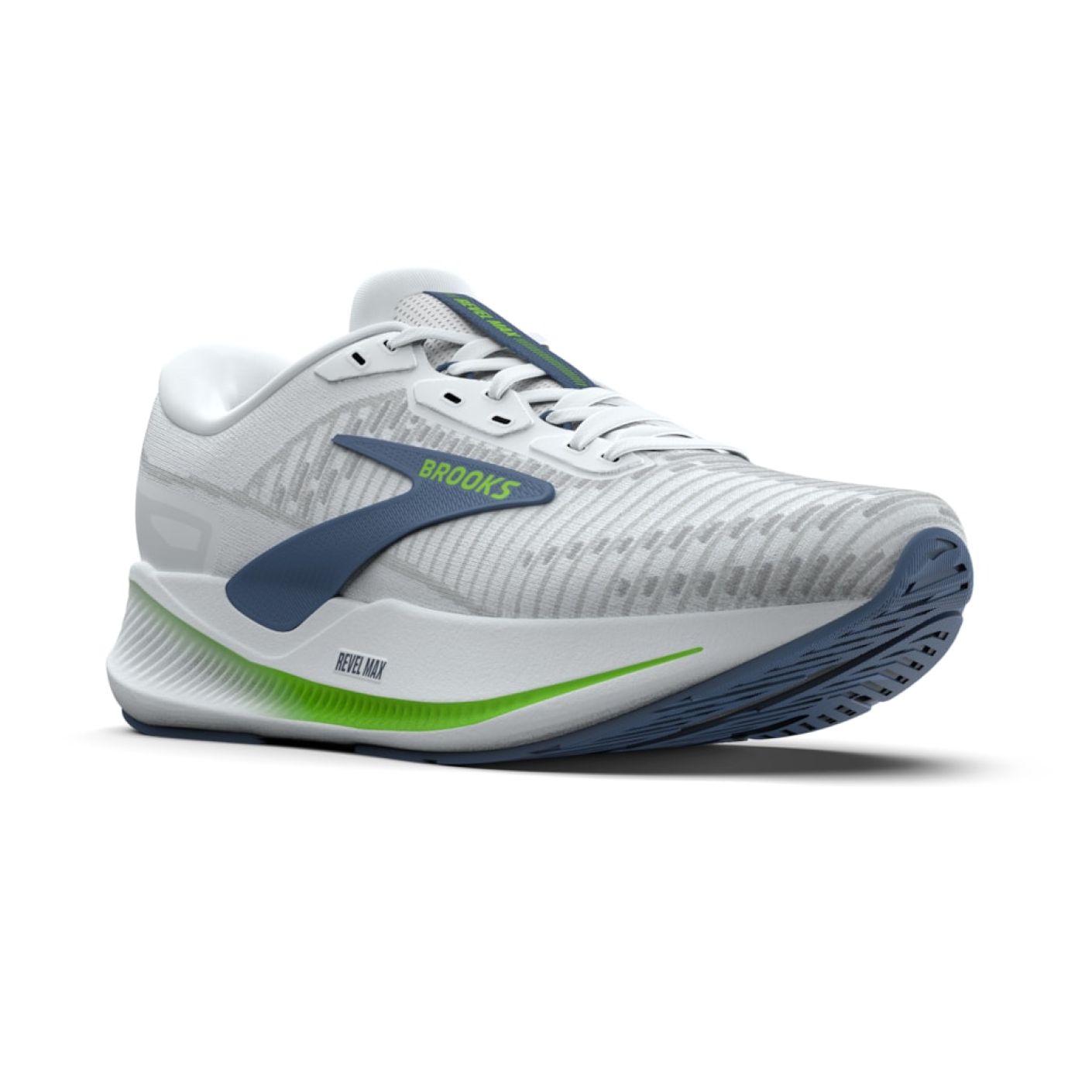 Brooks Revel Max White/Moonlight/Green Gecko