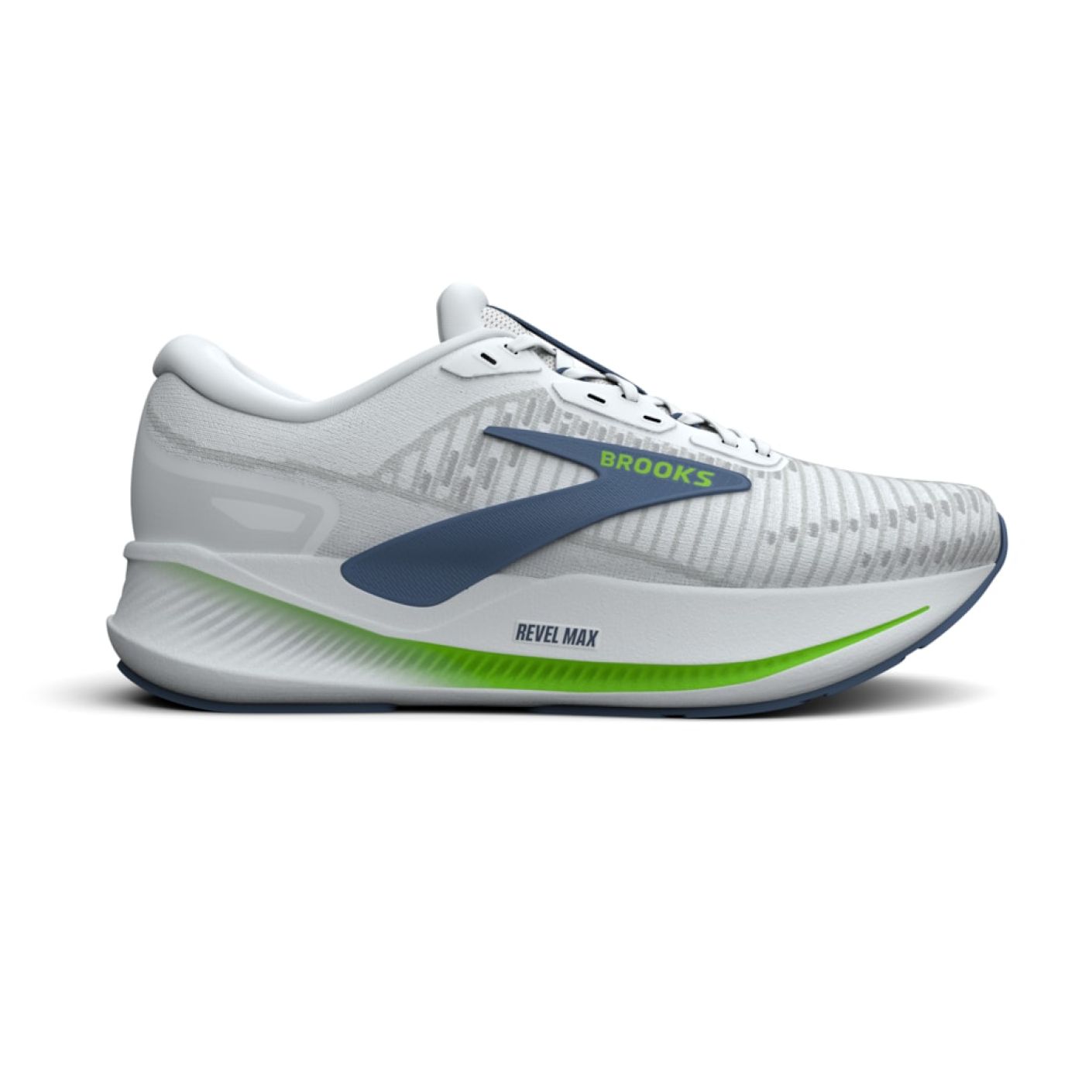 Brooks Revel Max White/Moonlight/Green Gecko