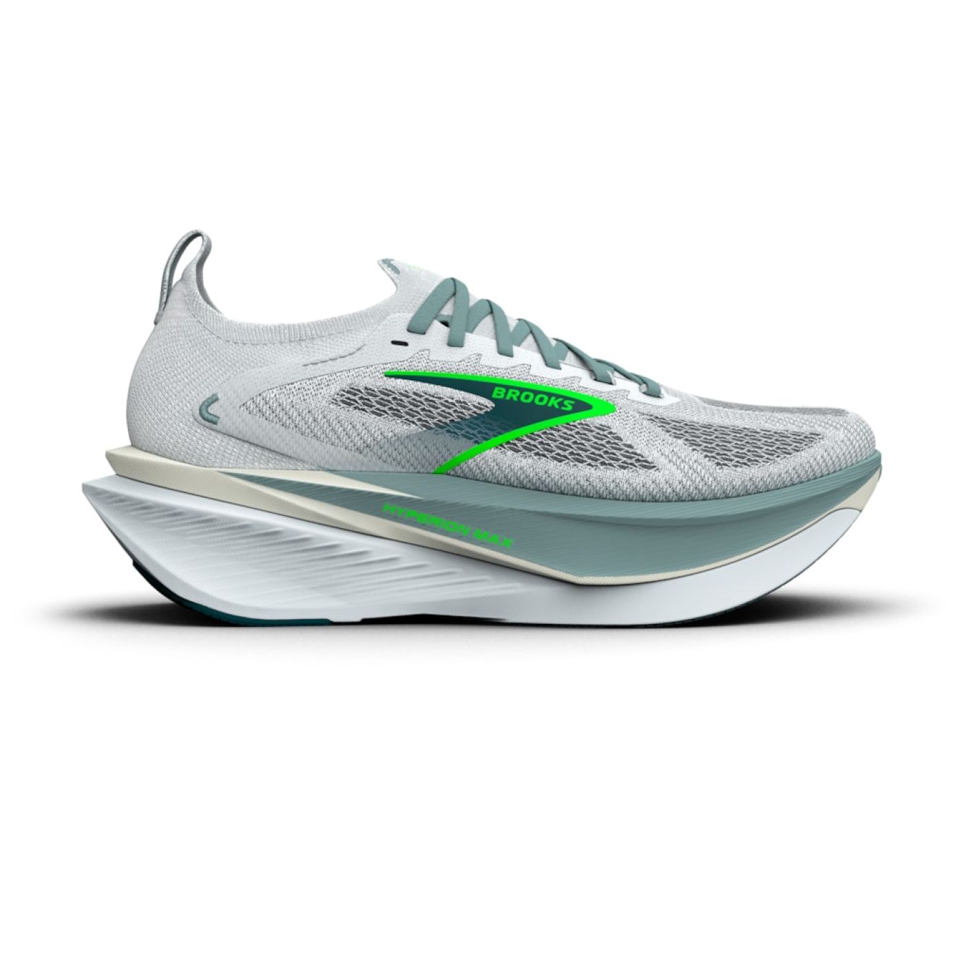 Brooks Hyperion Max 3 White/Gray Mist/Green