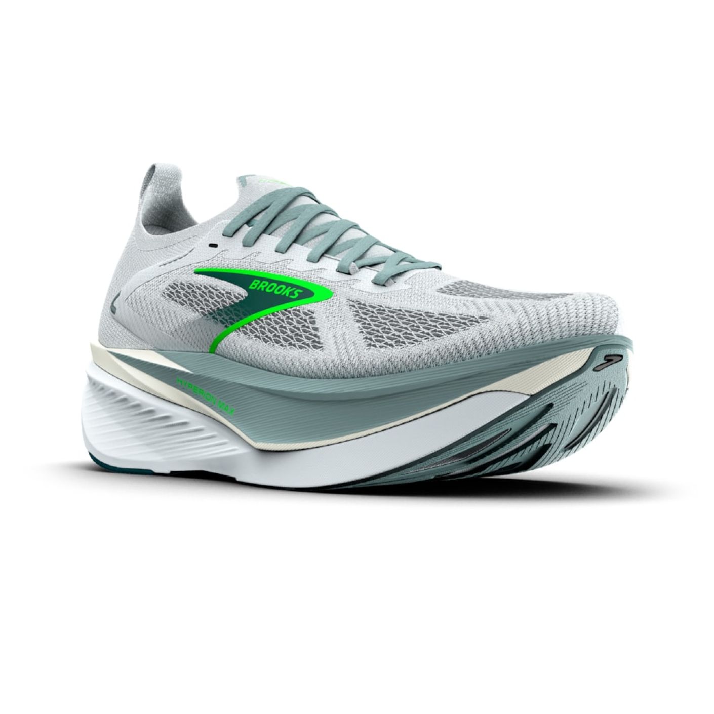 Brooks Hyperion Max 3 White/Gray Mist/Green