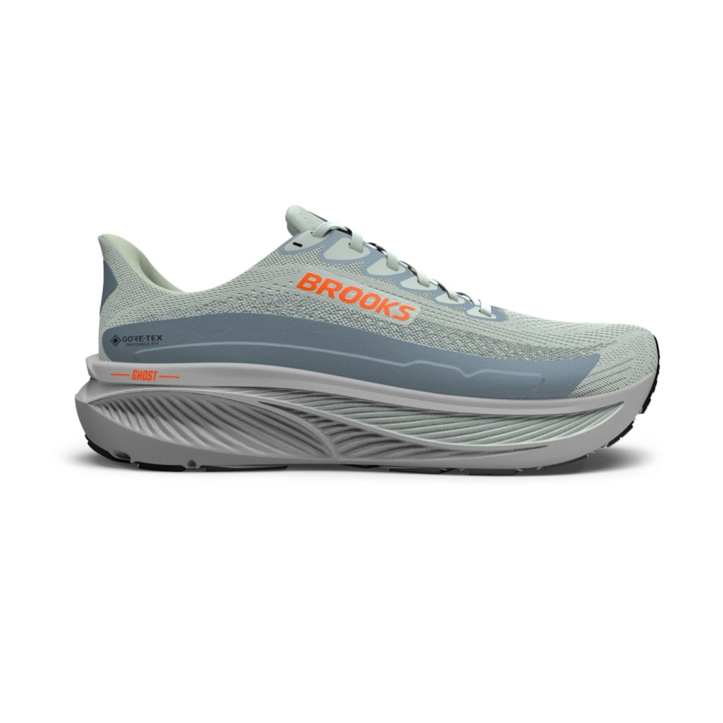Brooks Ghost 17 GoreTex Smoke/Primer Grey/Orange