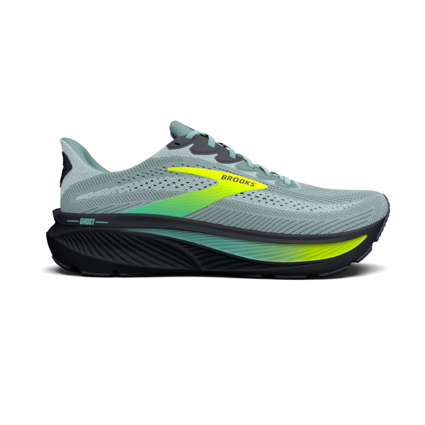 Brooks Ghost 17 Grau Nebel/Yucca/Nachtleben