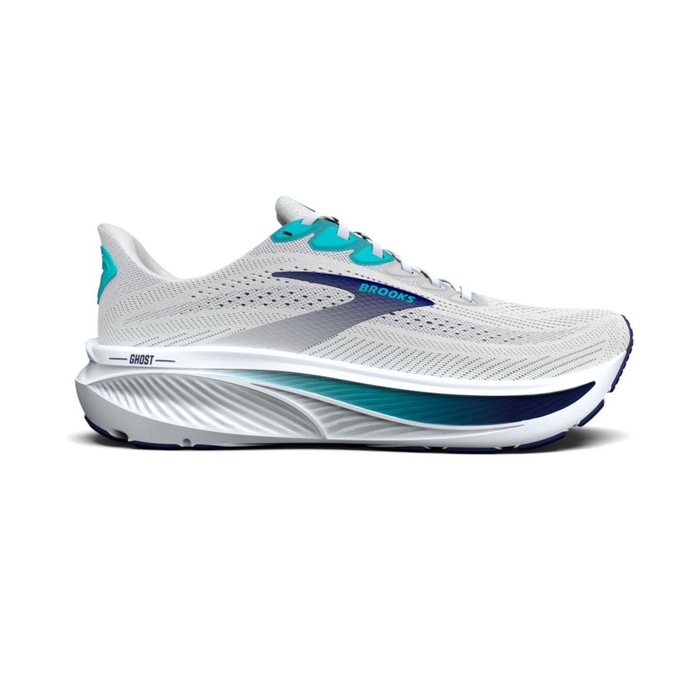Brooks Ghost 17 White/Beacon Blue/Ipanema