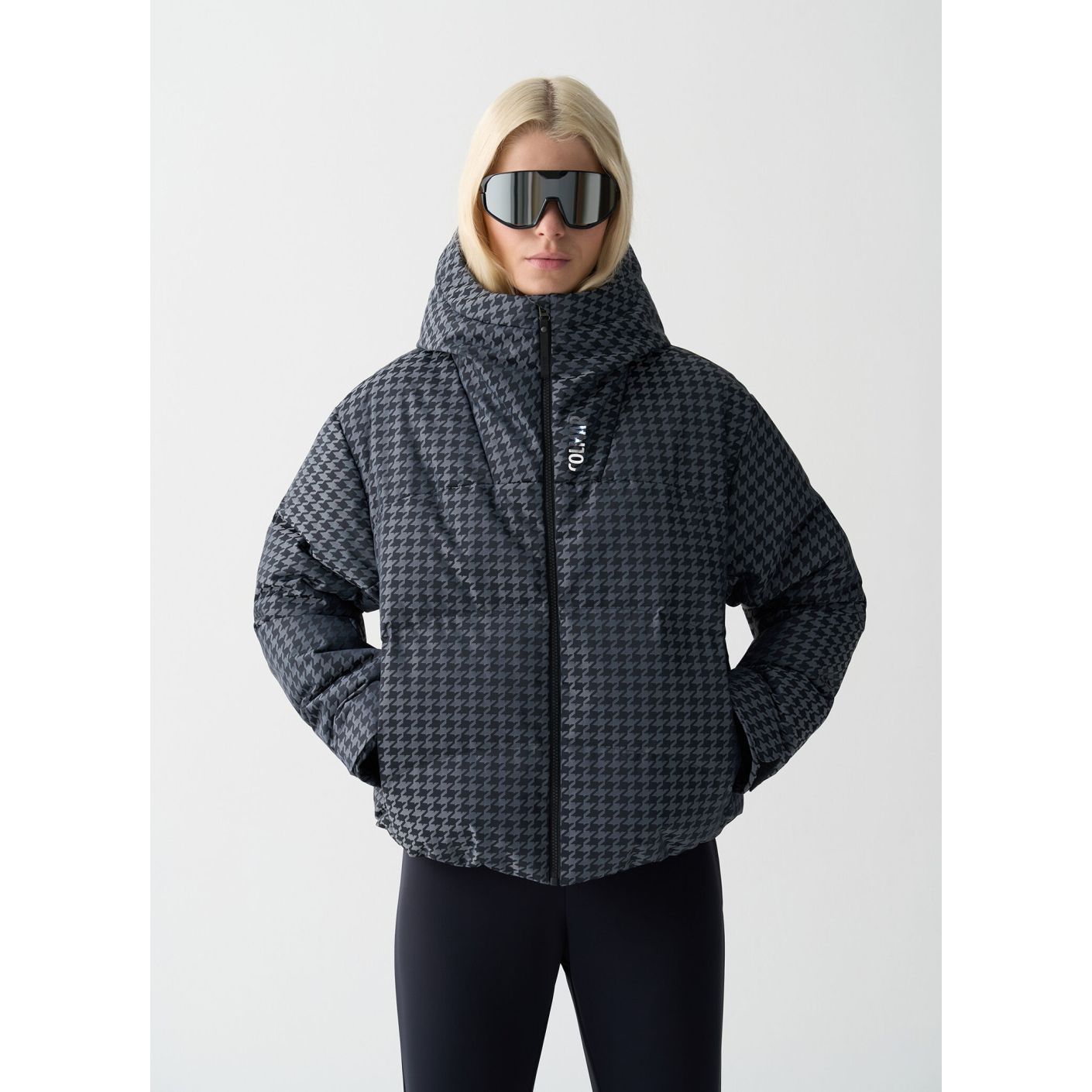 Colmar Piumino da Sci Pied de Poule Nero Fantasia da Donna