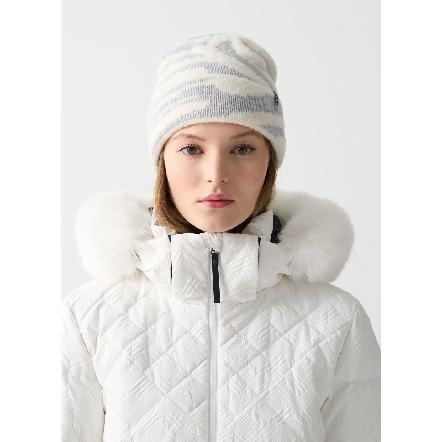 Colmar Piumino da Sci Balance con Pelliccia Sintetica Bianco da Donna