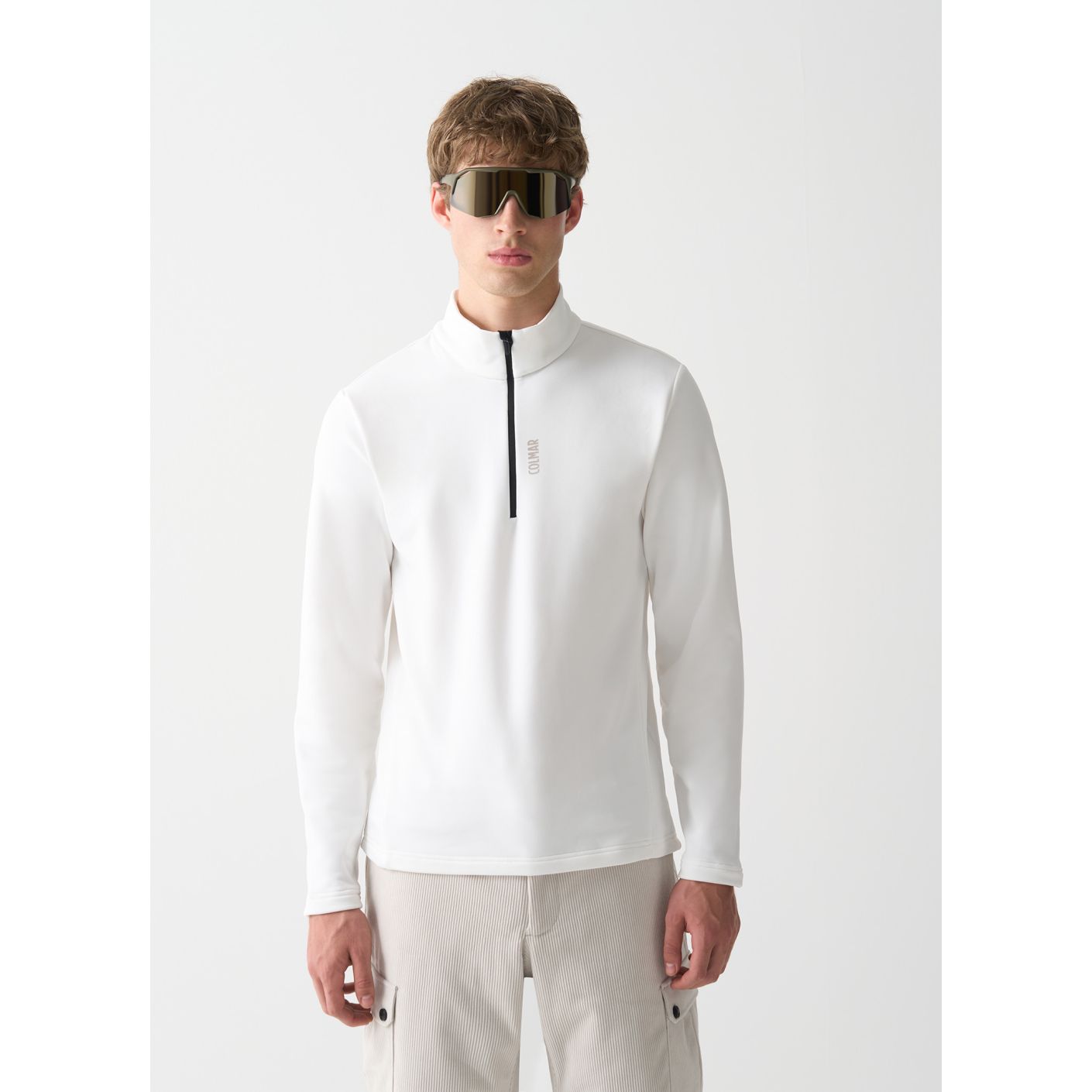 Colmar Maglia Sottogiacca Stretch Mezza Zip Weiße da Uomo