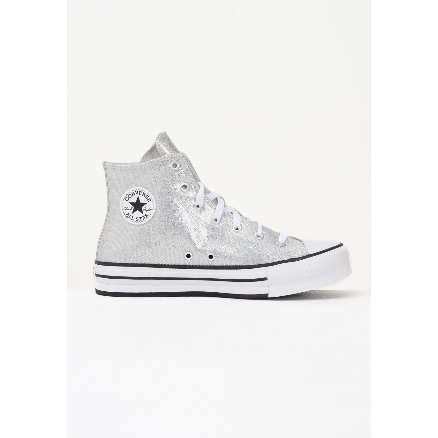 Converse Chuck Taylor All Star Eva Lift disco Glitter Argento da Donna