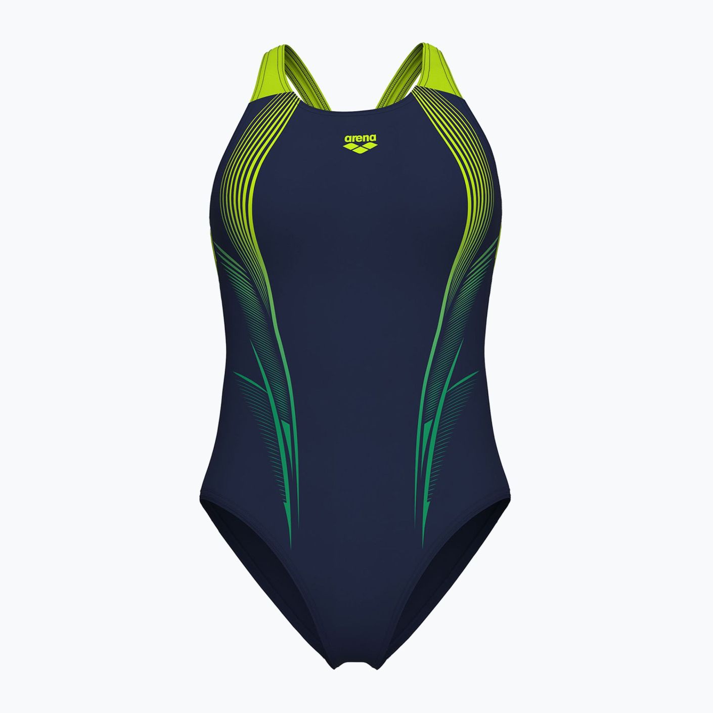 Arena Costume Blast v back Navy/Artic Lime da Donna