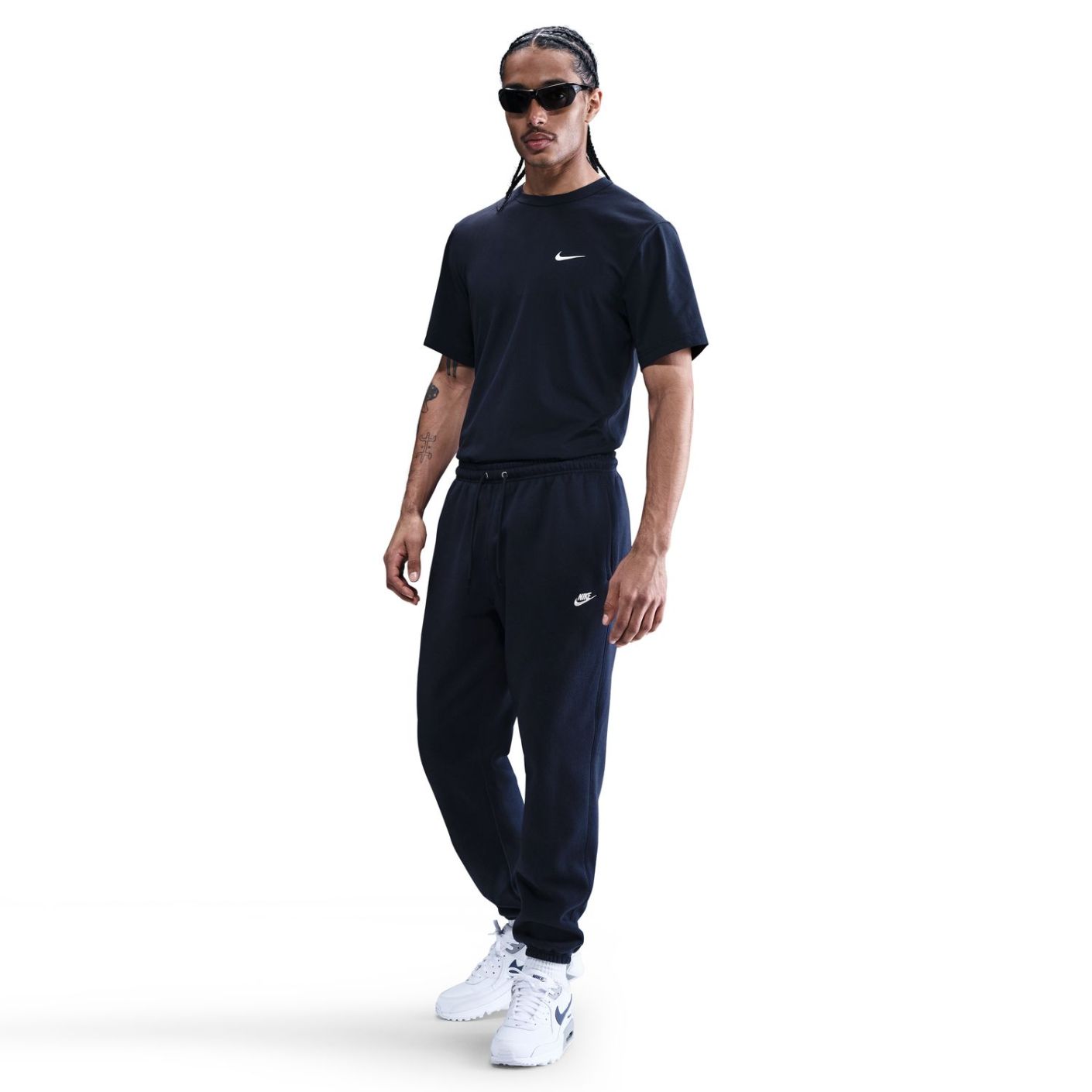 Nike Cuffed Brushed Obsidian/White Herrenhose