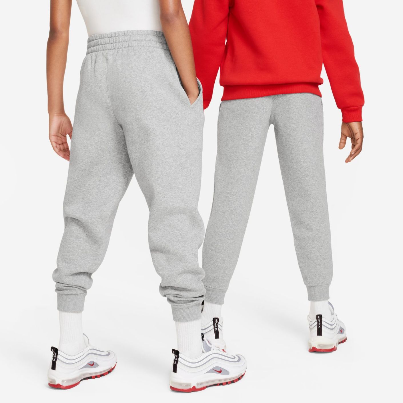 Nike Jogger Club Fleece Junior Dk Grey Heather/White