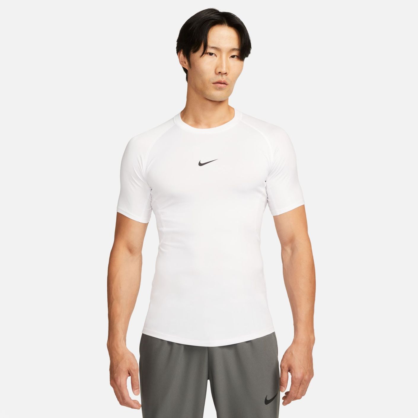 Nike T-Shirt Pro Dri-Fit White/Black for Men