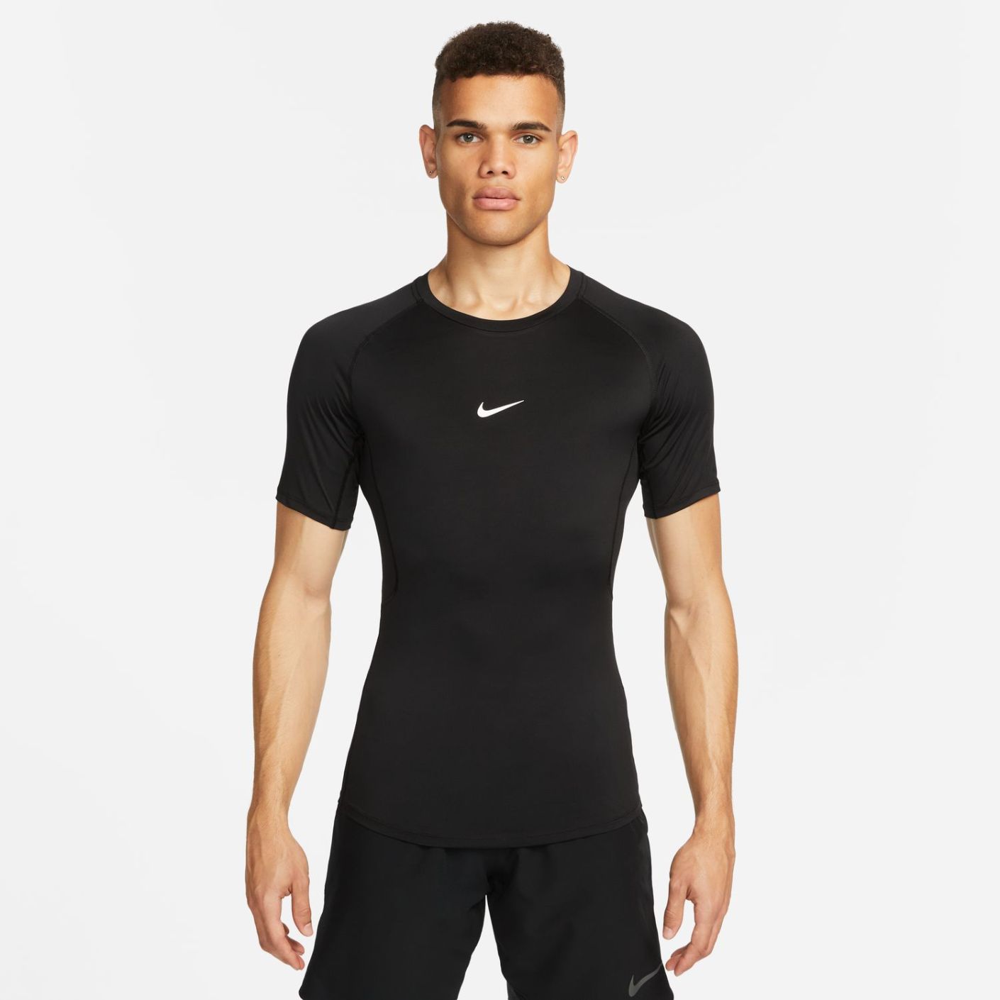 Nike T-Shirt Pro Dri-Fit Black/White da Uomo