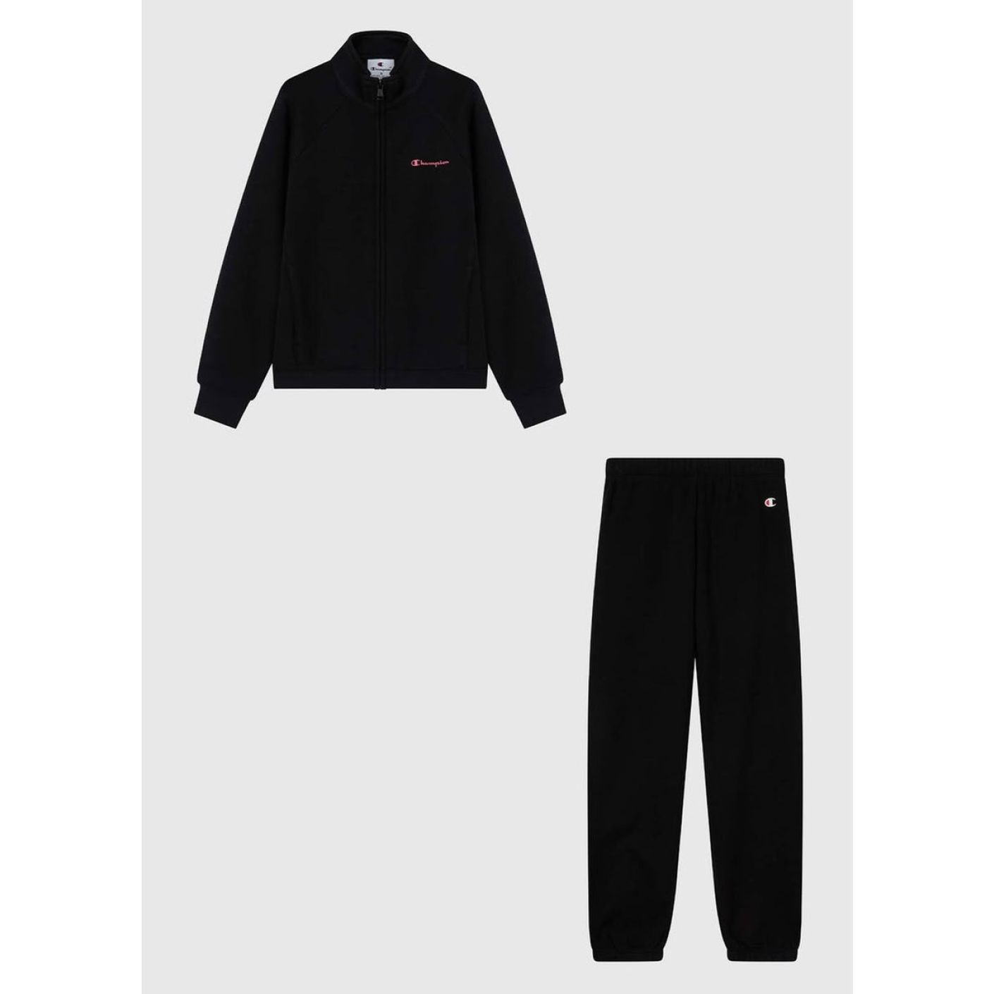 Champion Tuta Full Zip Nera da Bambina