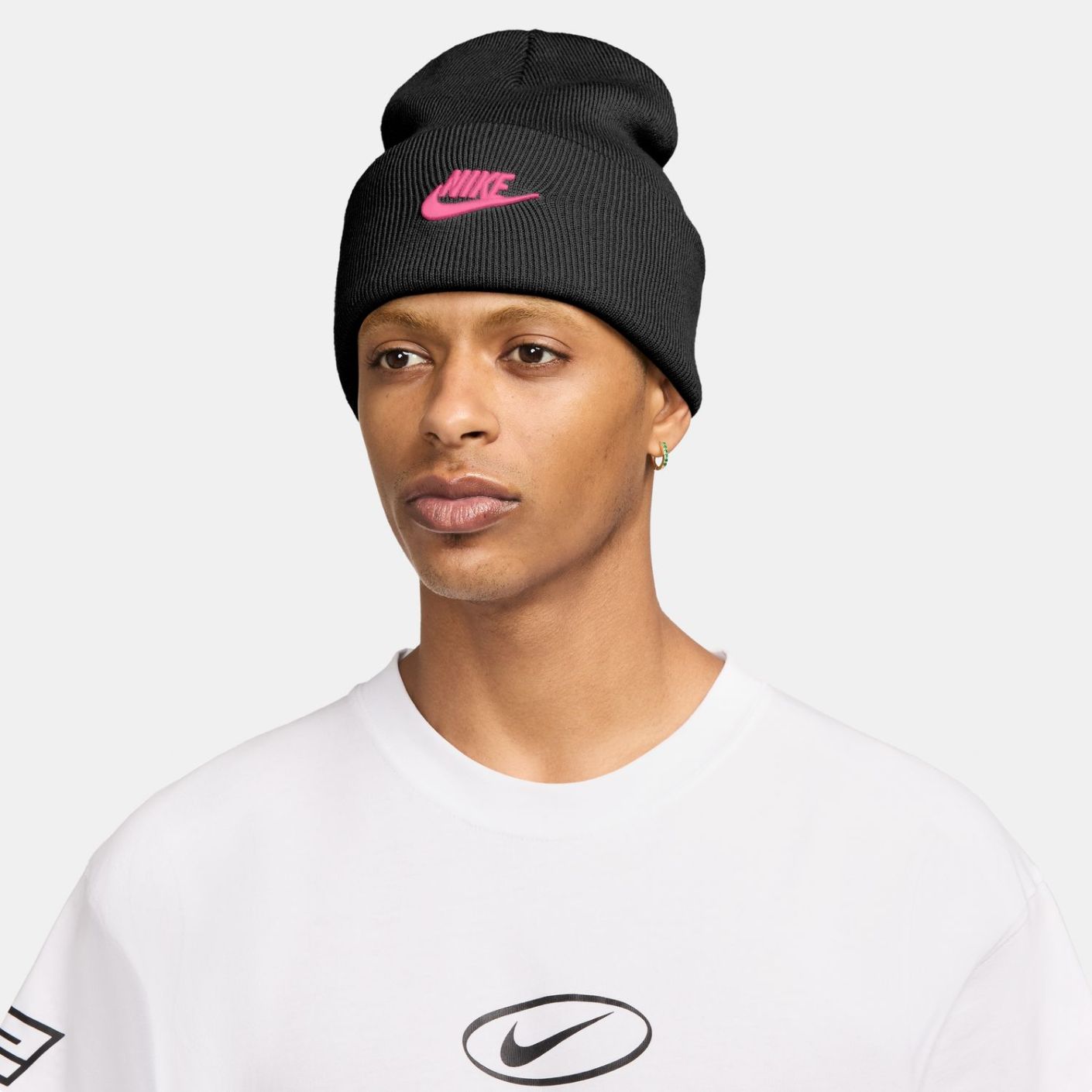 Nike Peak Futura Beanie Black/Pinksicle