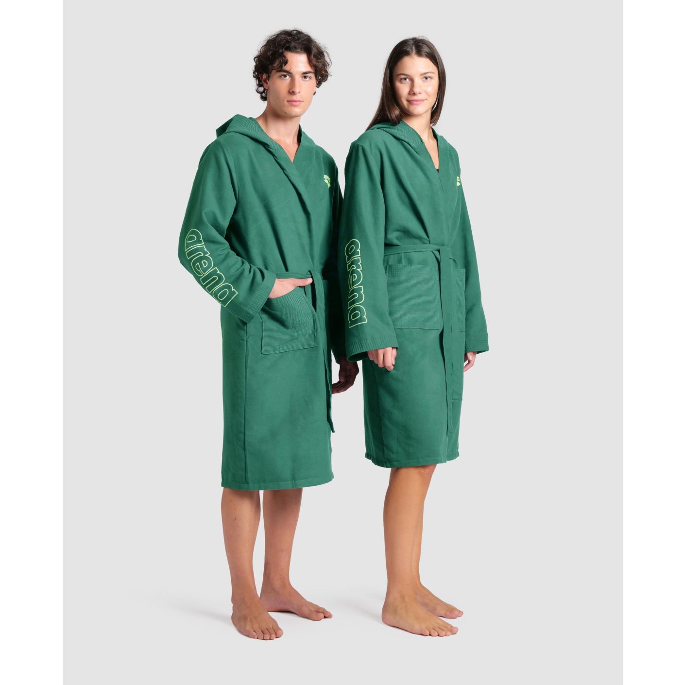 Arena Accappatoio Zeal Unisex Dark Sage/Artic Lime