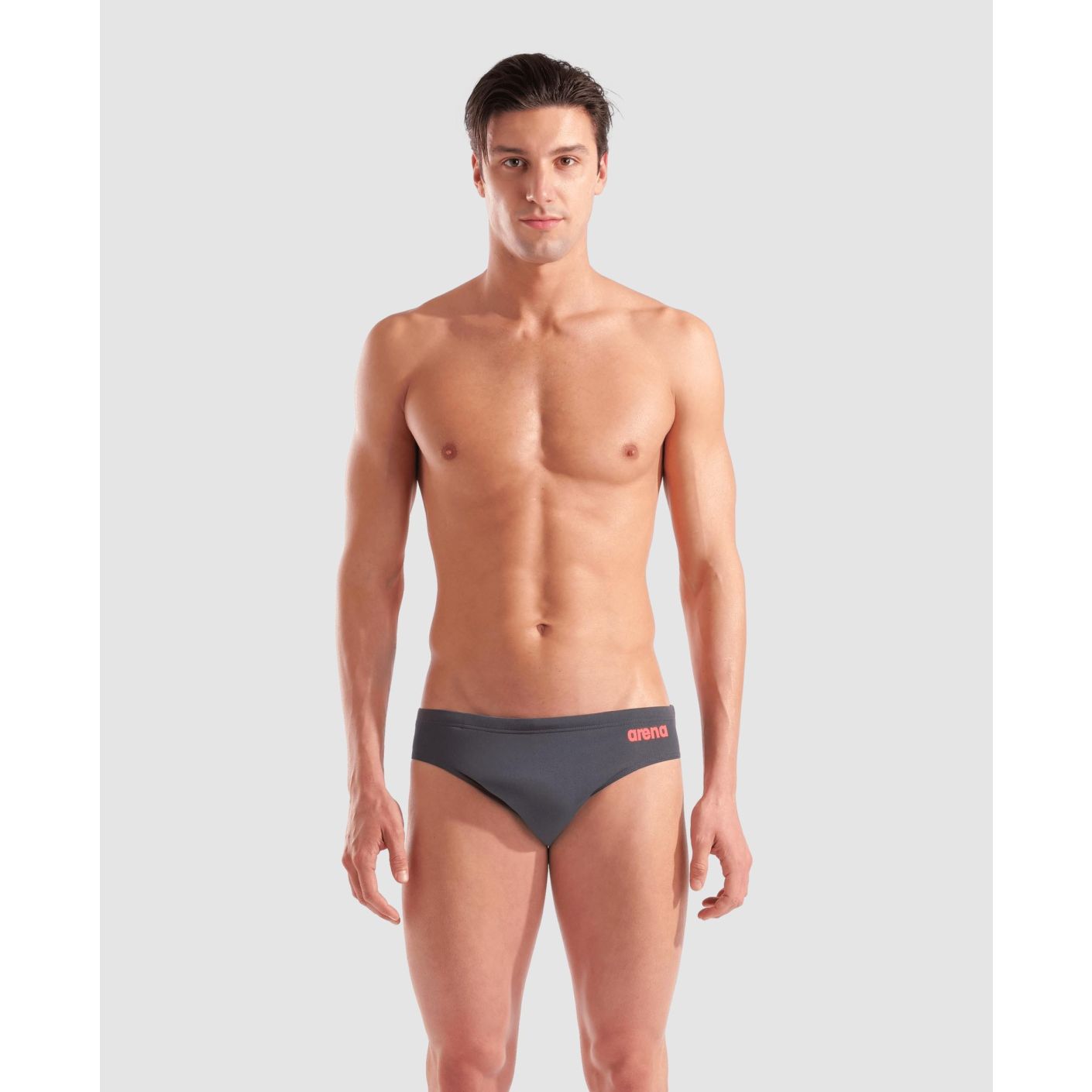 Arena Slip Team Solid Asphalt/Bright Coral da Uomo